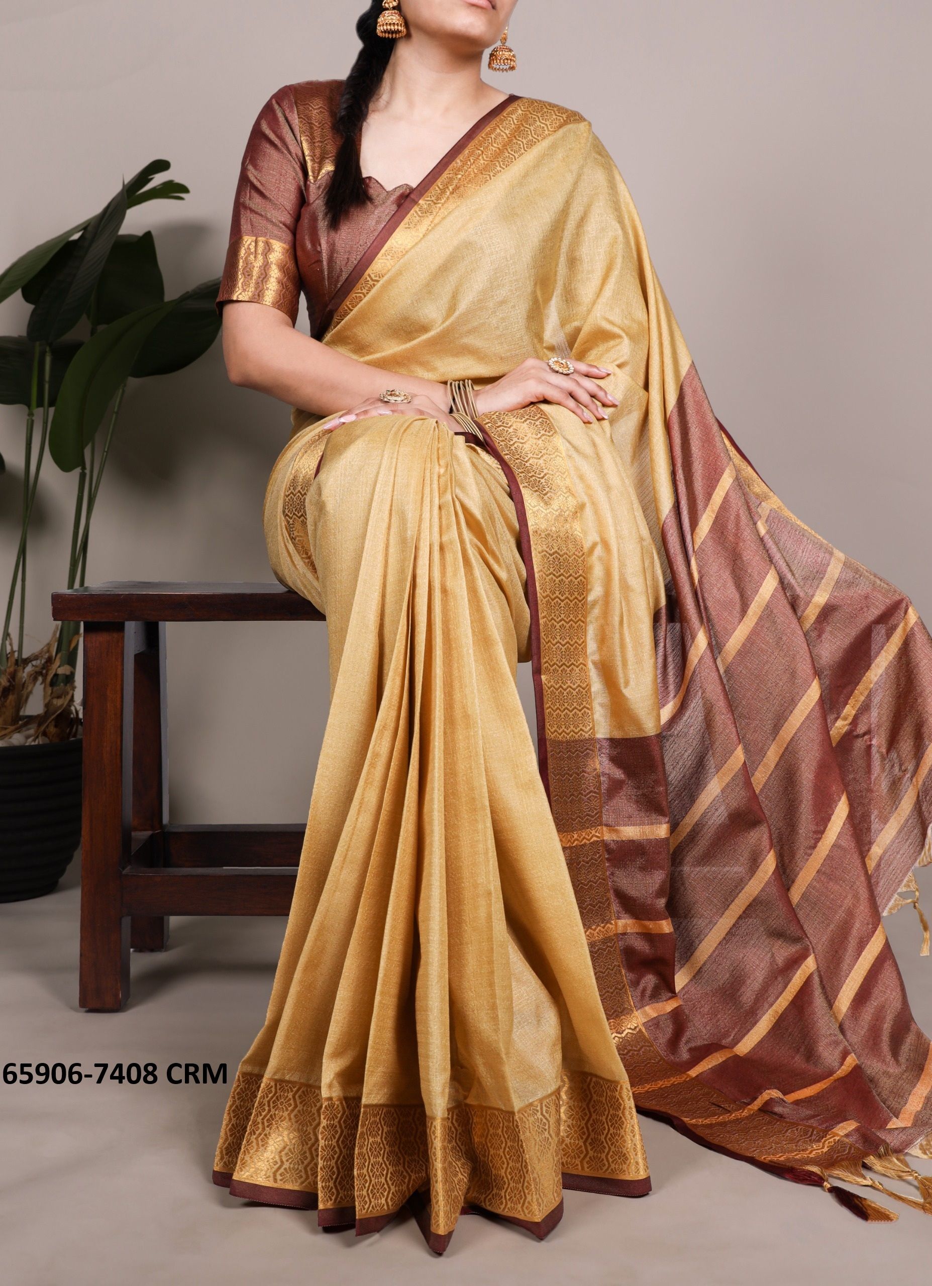SERIES 7408 - Catalog # 65906 (Set of 2 Sarees) SERIES 7408 - Catalog # 65906 (Set of 2 Sarees)