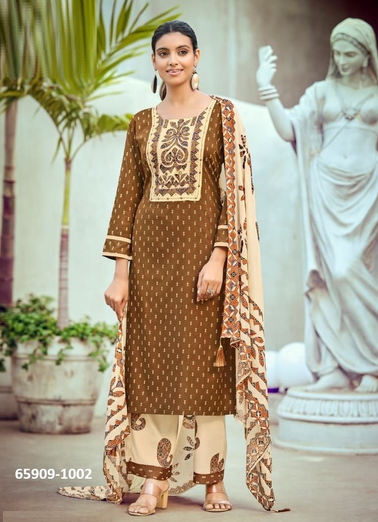 RANGOLI - Catalog # 65909 (Set of 6 Readymade Salwar Suits)