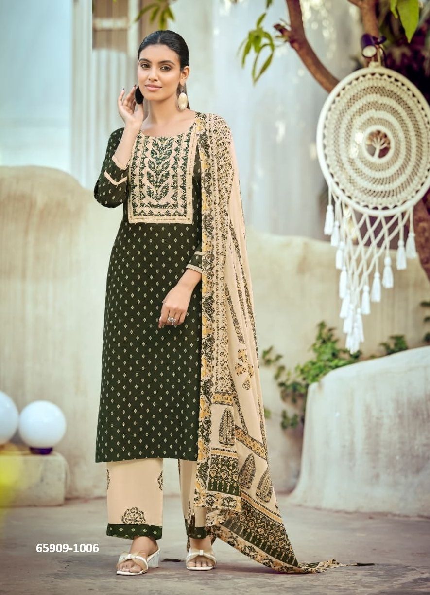 RANGOLI - Catalog # 65909 (Set of 6 Readymade Salwar Suits)