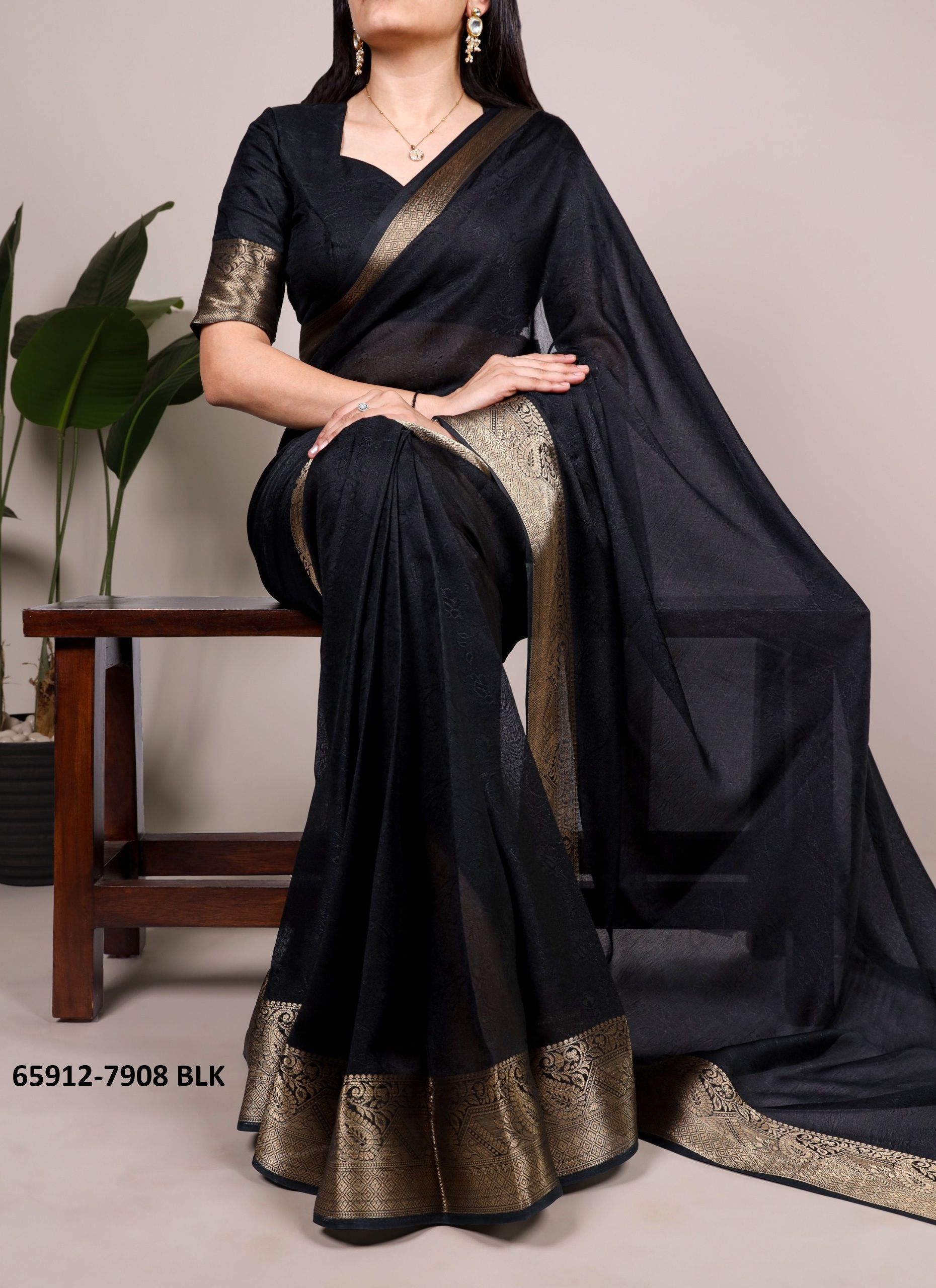 SERIES 7908 - Catalog # 65912 (Set of 4 Sarees) SERIES 7908 - Catalog # 65912 (Set of 4 Sarees)