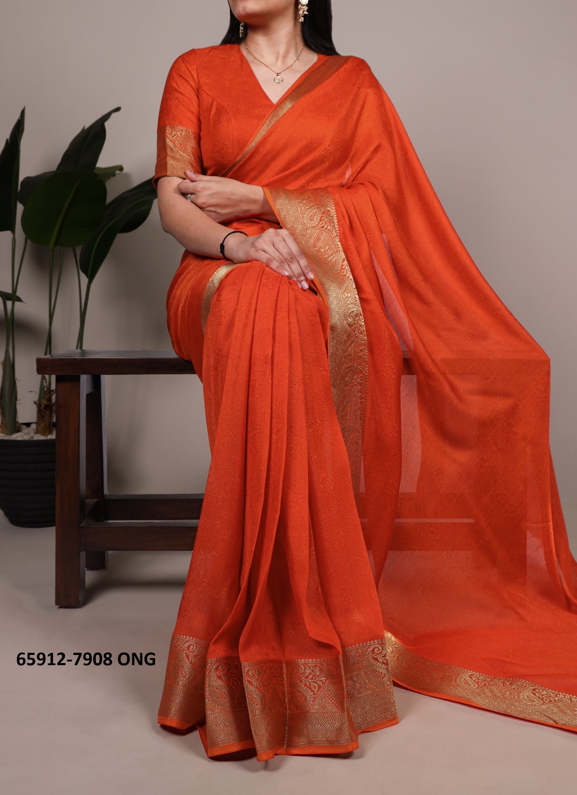 SERIES 7908 - Catalog # 65912 (Set of 4 Sarees) SERIES 7908 - Catalog # 65912 (Set of 4 Sarees)