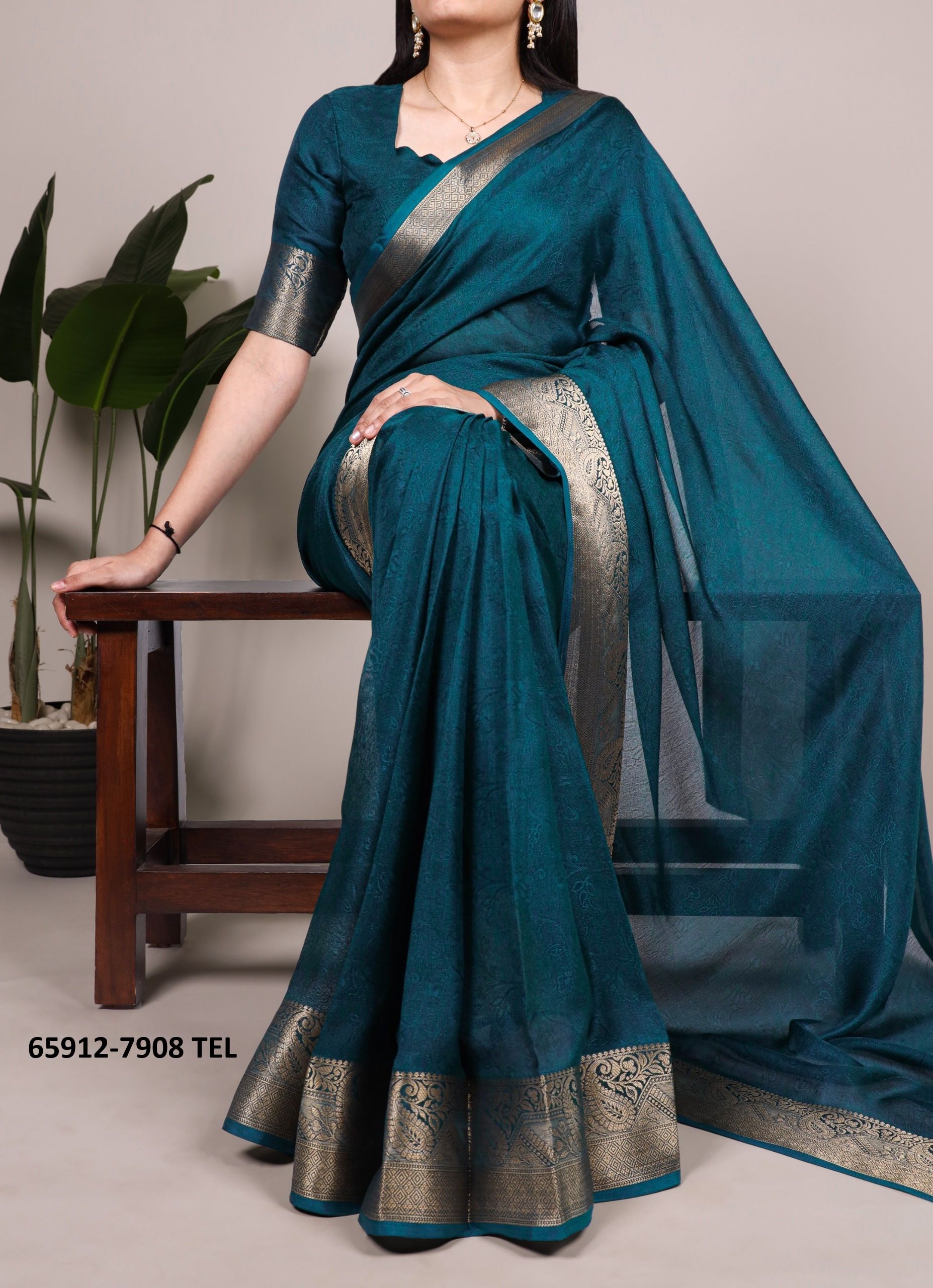 SERIES 7908 - Catalog # 65912 (Set of 4 Sarees) SERIES 7908 - Catalog # 65912 (Set of 4 Sarees)