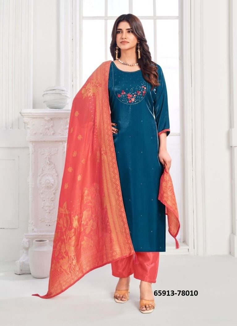 MUMKIN - Catalog # 65913 (Set of 12 Readymade Salwar Suits) MUMKIN - Catalog # 65913 (Set of 12 Readymade Salwar Suits)