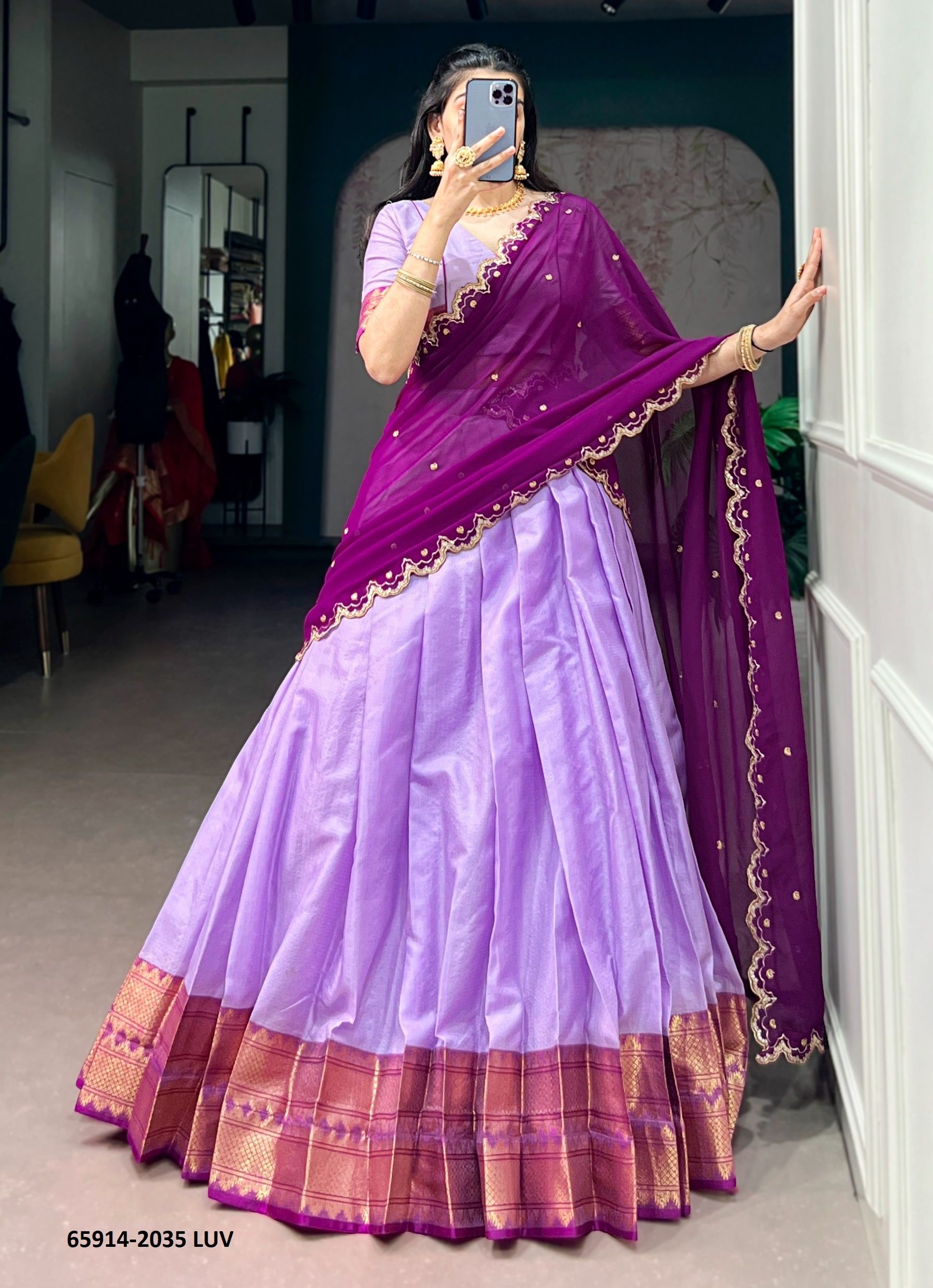 SERIES 2035 - Catalog # 65914 (Set of 3 Semi-Stitched Lehengas) SERIES 2035 - Catalog # 65914 (Set of 3 Semi-Stitched Lehengas)
