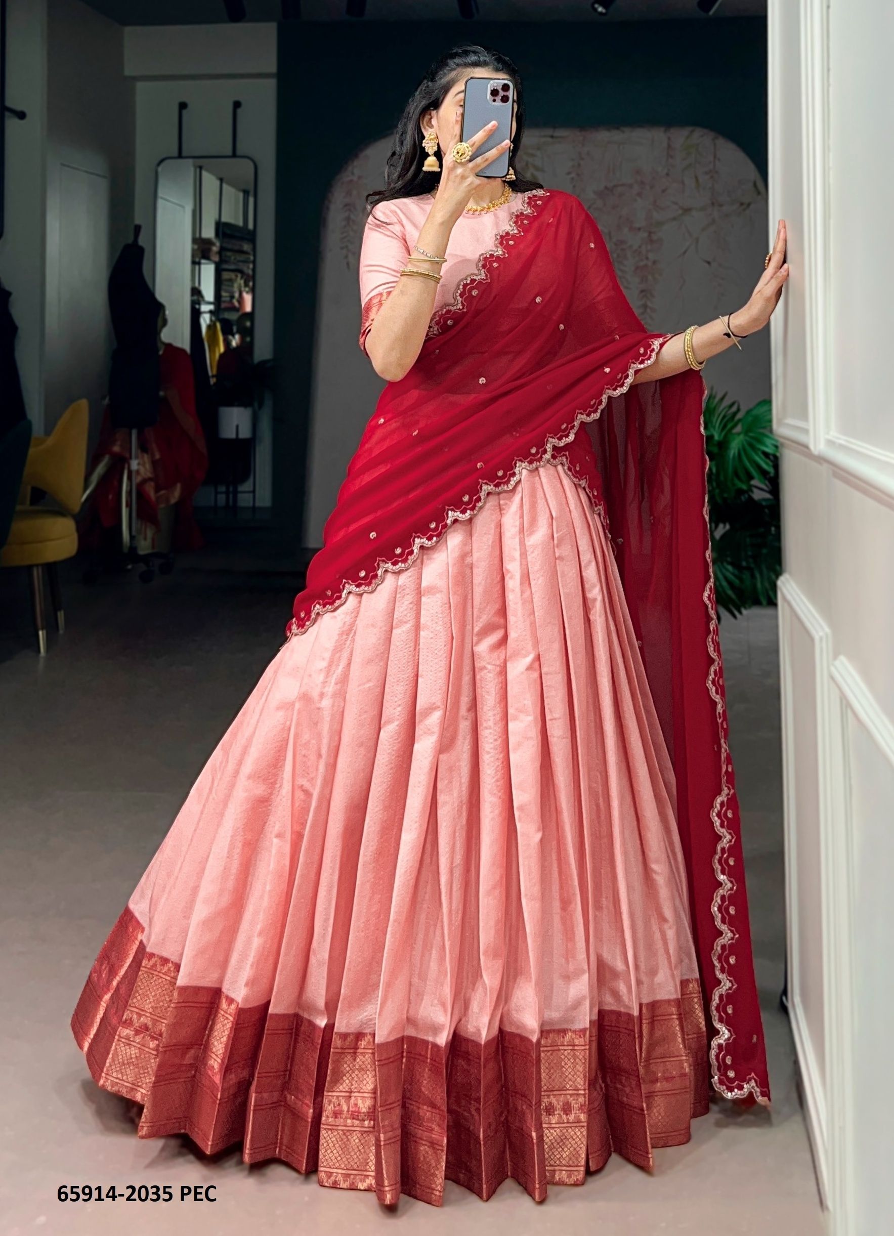 SERIES 2035 - Catalog # 65914 (Set of 3 Semi-Stitched Lehengas) SERIES 2035 - Catalog # 65914 (Set of 3 Semi-Stitched Lehengas)