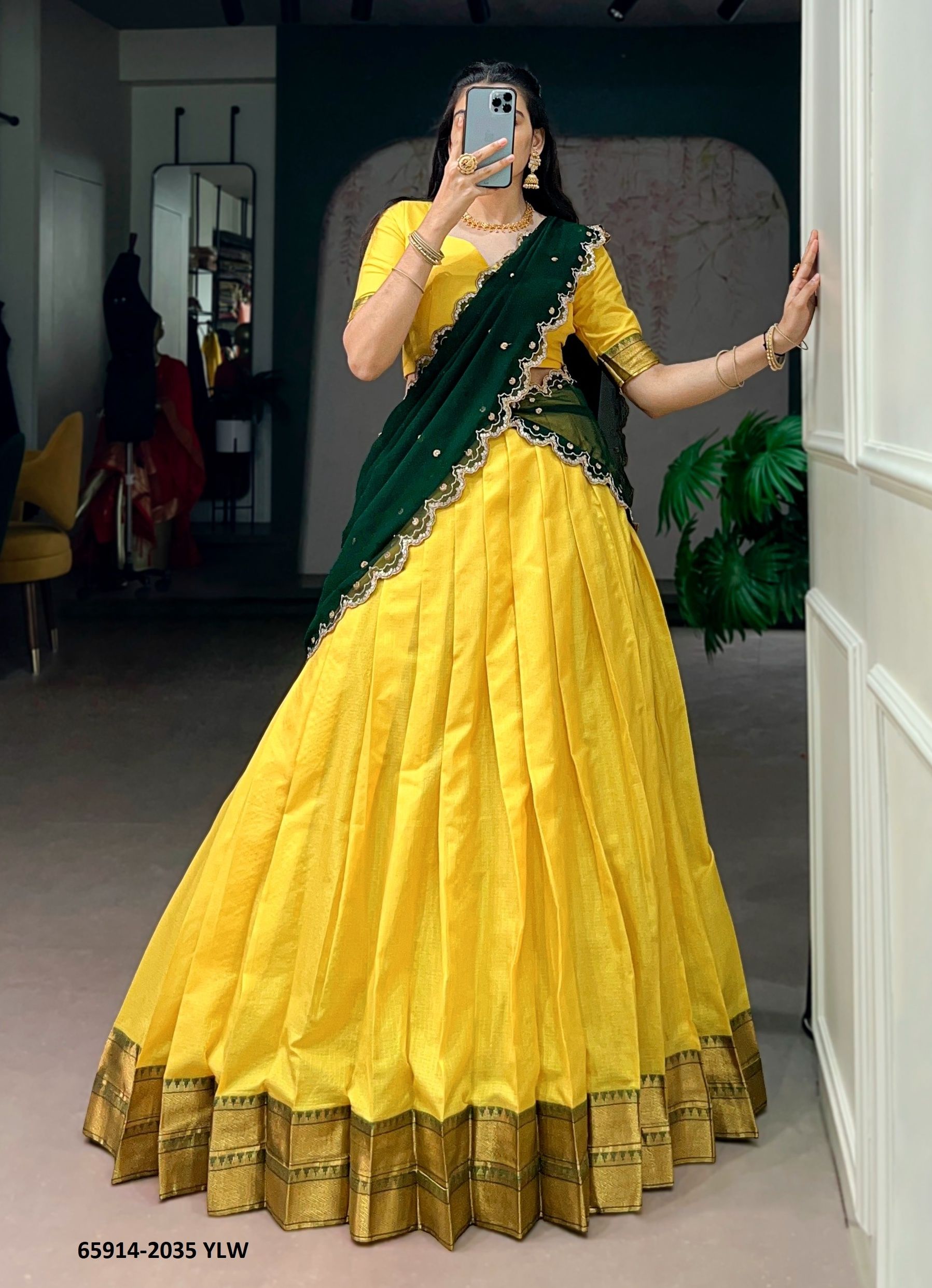 SERIES 2035 - Catalog # 65914 (Set of 3 Semi-Stitched Lehengas) SERIES 2035 - Catalog # 65914 (Set of 3 Semi-Stitched Lehengas)