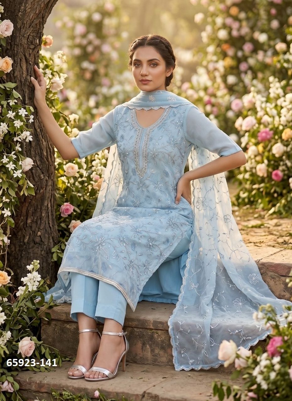 ROOHAA 24 - Catalog # 65923 (Set of 3 Readymade Salwar Suits)