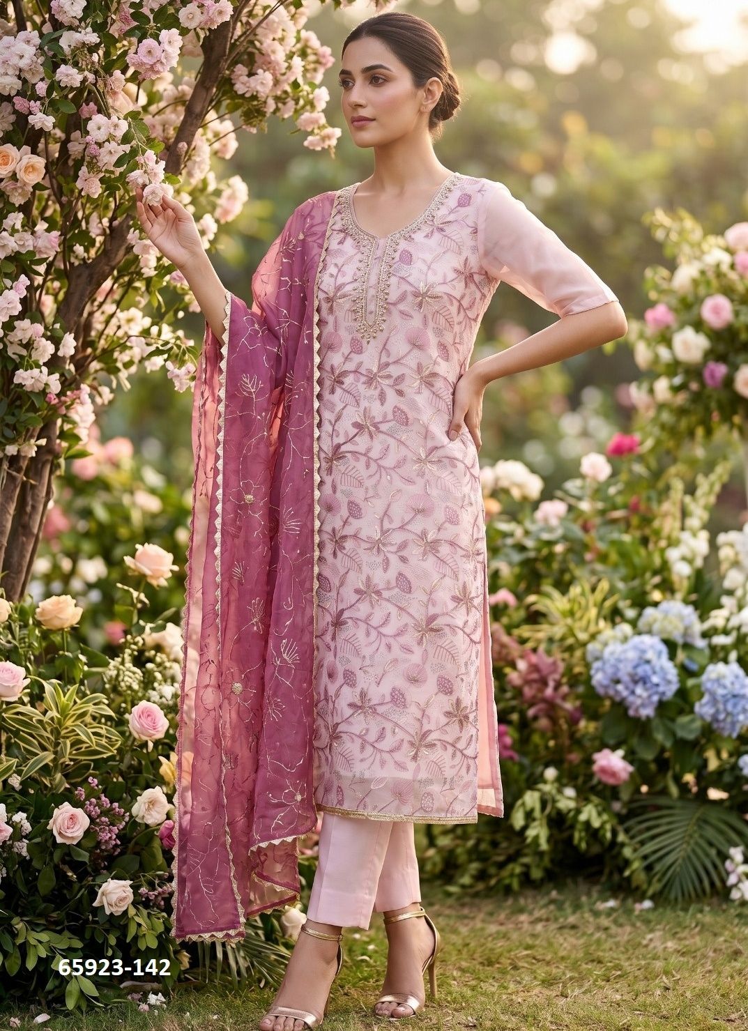 ROOHAA 24 - Catalog # 65923 (Set of 3 Readymade Salwar Suits)
