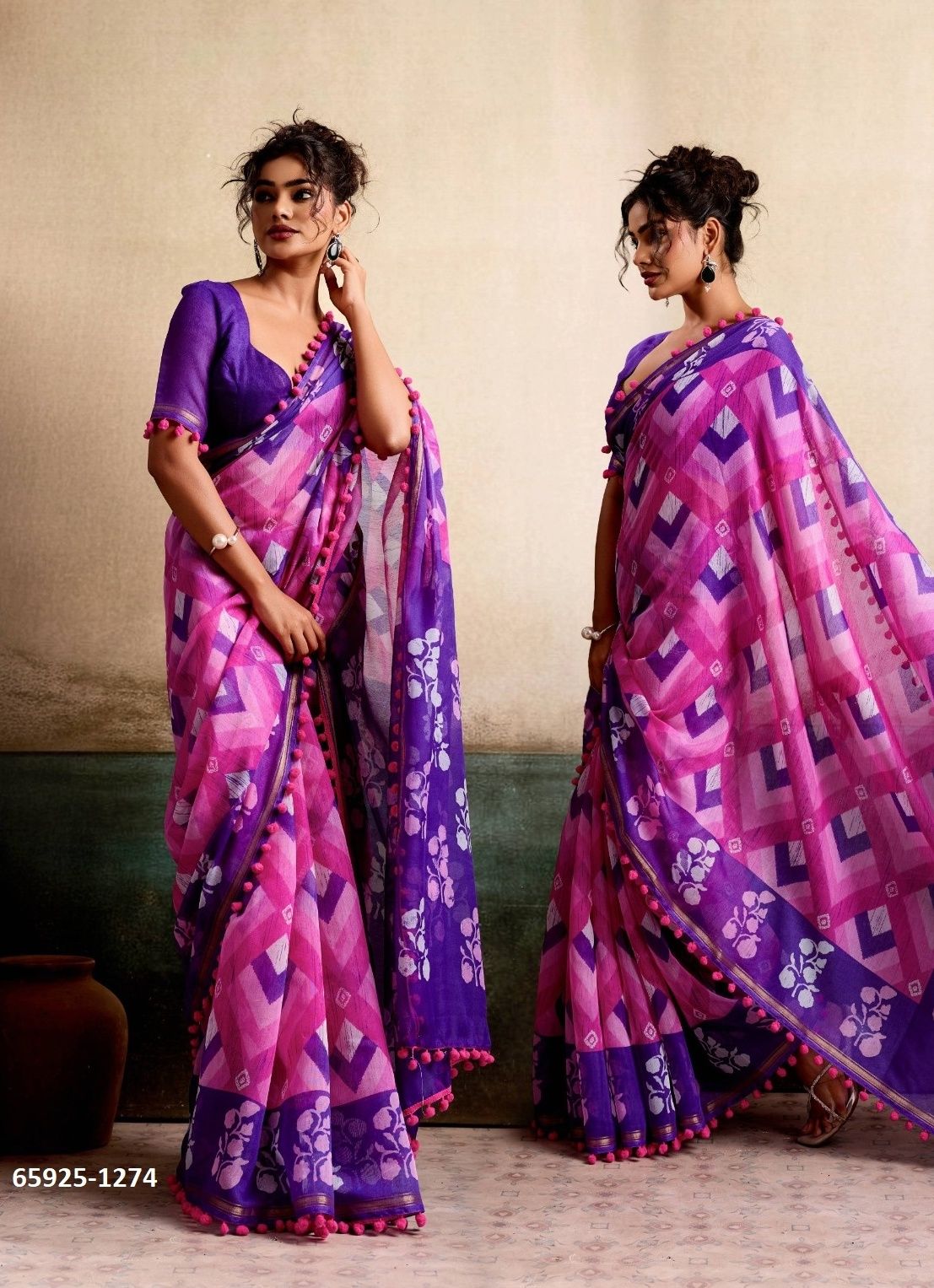 PUM PUM 18 - Catalog # 65925 (Set of 5 Sarees) PUM PUM 18 - Catalog # 65925 (Set of 5 Sarees)