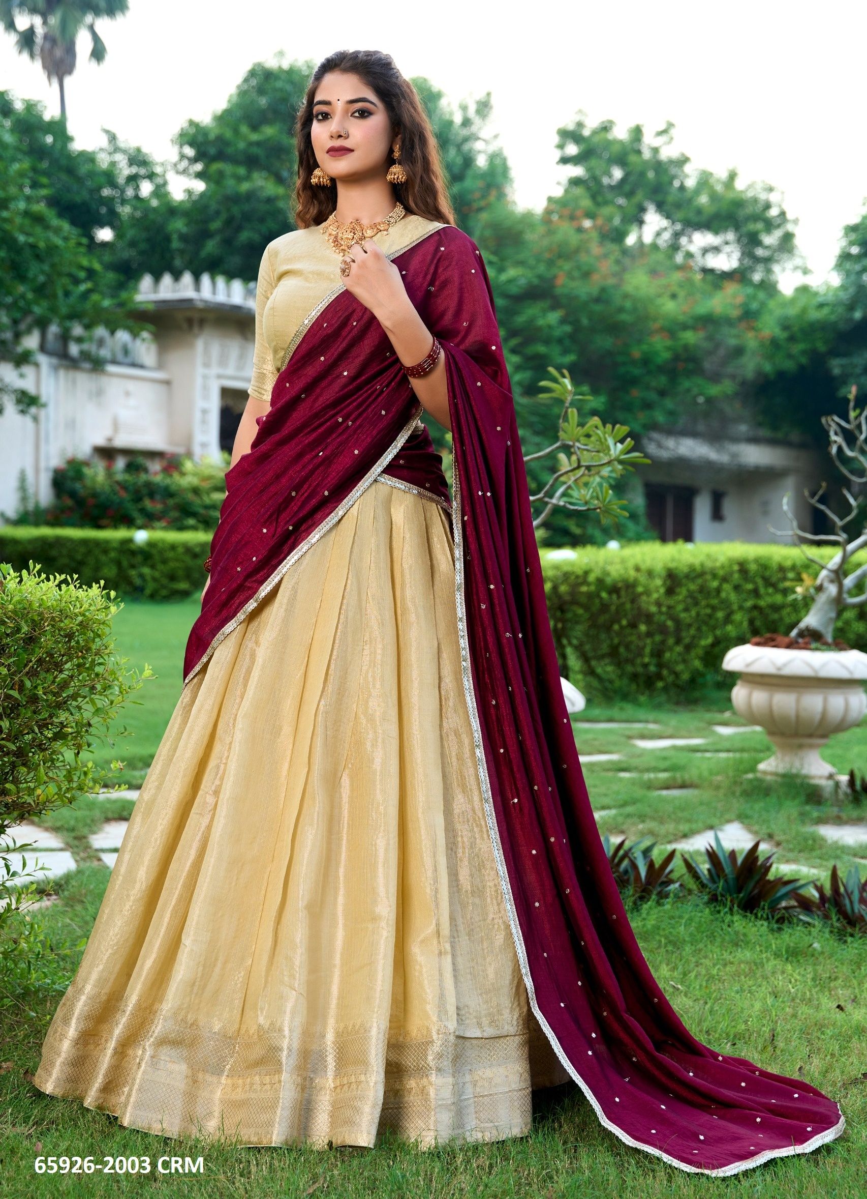 KESARIYA 2003 - Catalog # 65926 (Set of 3 Semi-Stitched Lehengas) KESARIYA 2003 - Catalog # 65926 (Set of 3 Semi-Stitched Lehengas)
