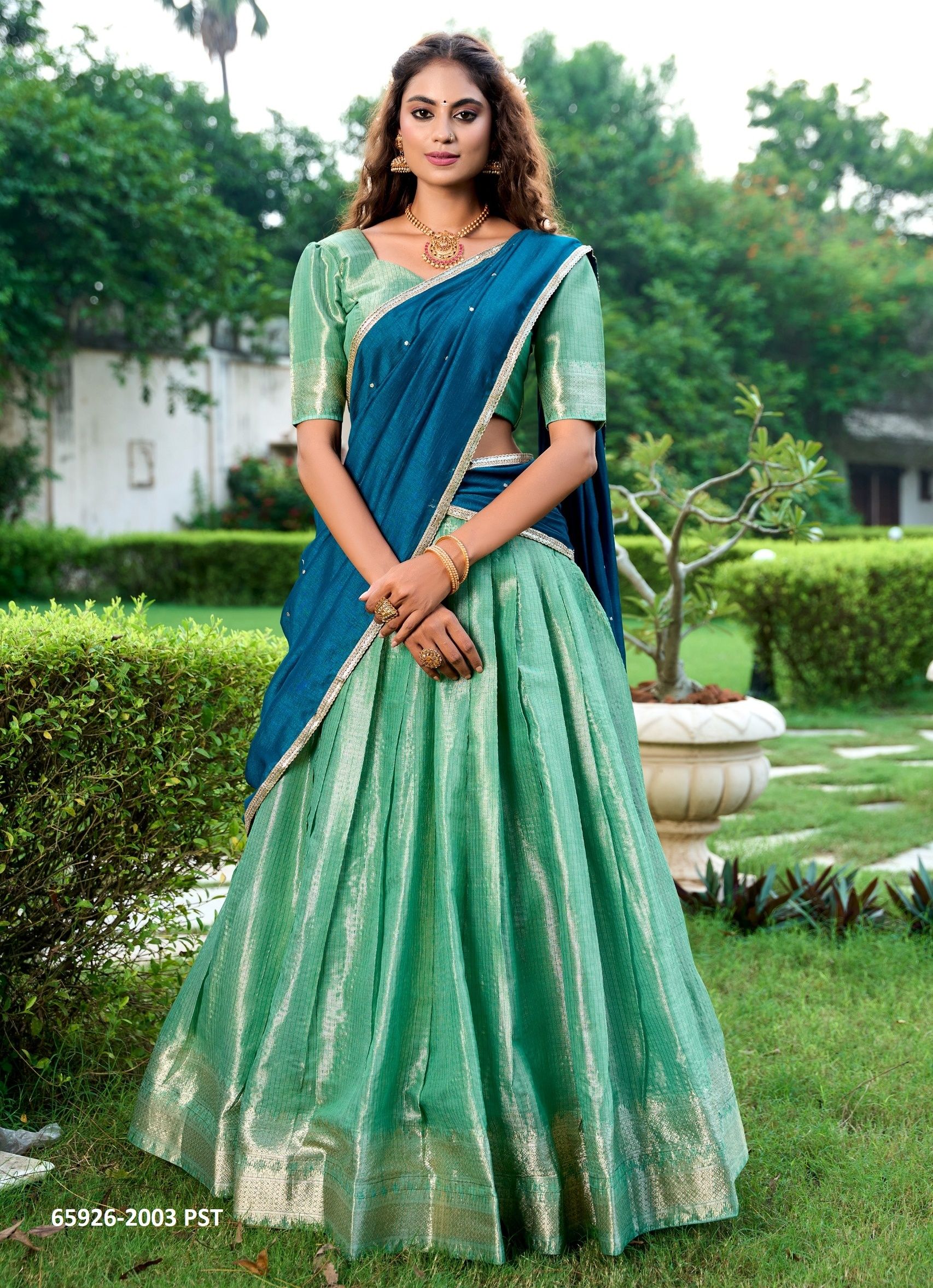 KESARIYA 2003 - Catalog # 65926 (Set of 3 Semi-Stitched Lehengas) KESARIYA 2003 - Catalog # 65926 (Set of 3 Semi-Stitched Lehengas)