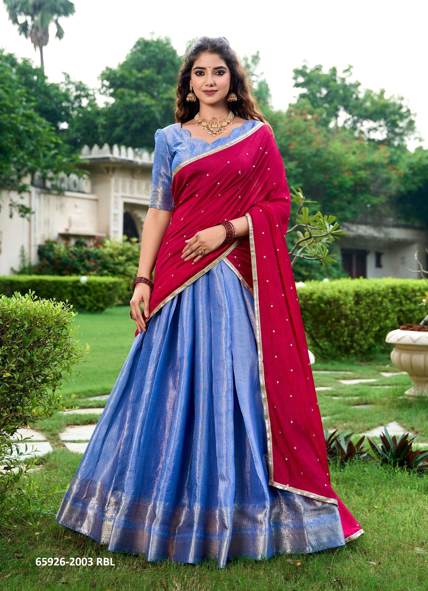 KESARIYA 2003 - Catalog # 65926 (Set of 3 Semi-Stitched Lehengas) KESARIYA 2003 - Catalog # 65926 (Set of 3 Semi-Stitched Lehengas)