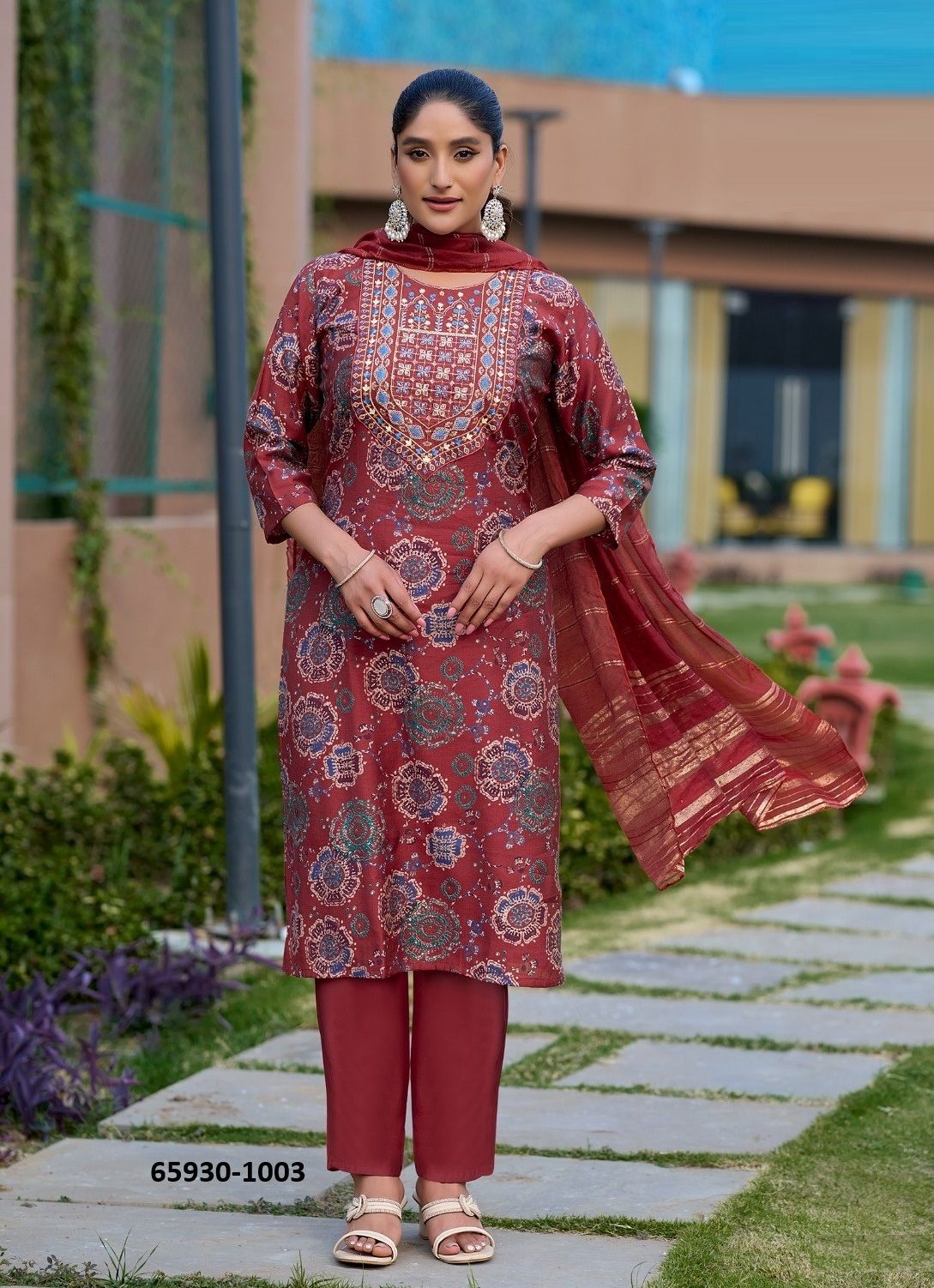 KAVYA 1 - Catalog # 65930 (Set of 8 Readymade Salwar Suits)