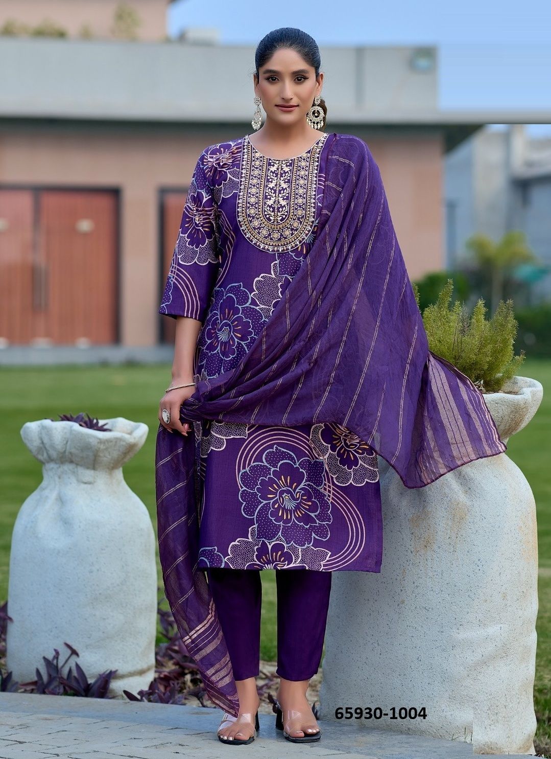 KAVYA 1 - Catalog # 65930 (Set of 8 Readymade Salwar Suits)