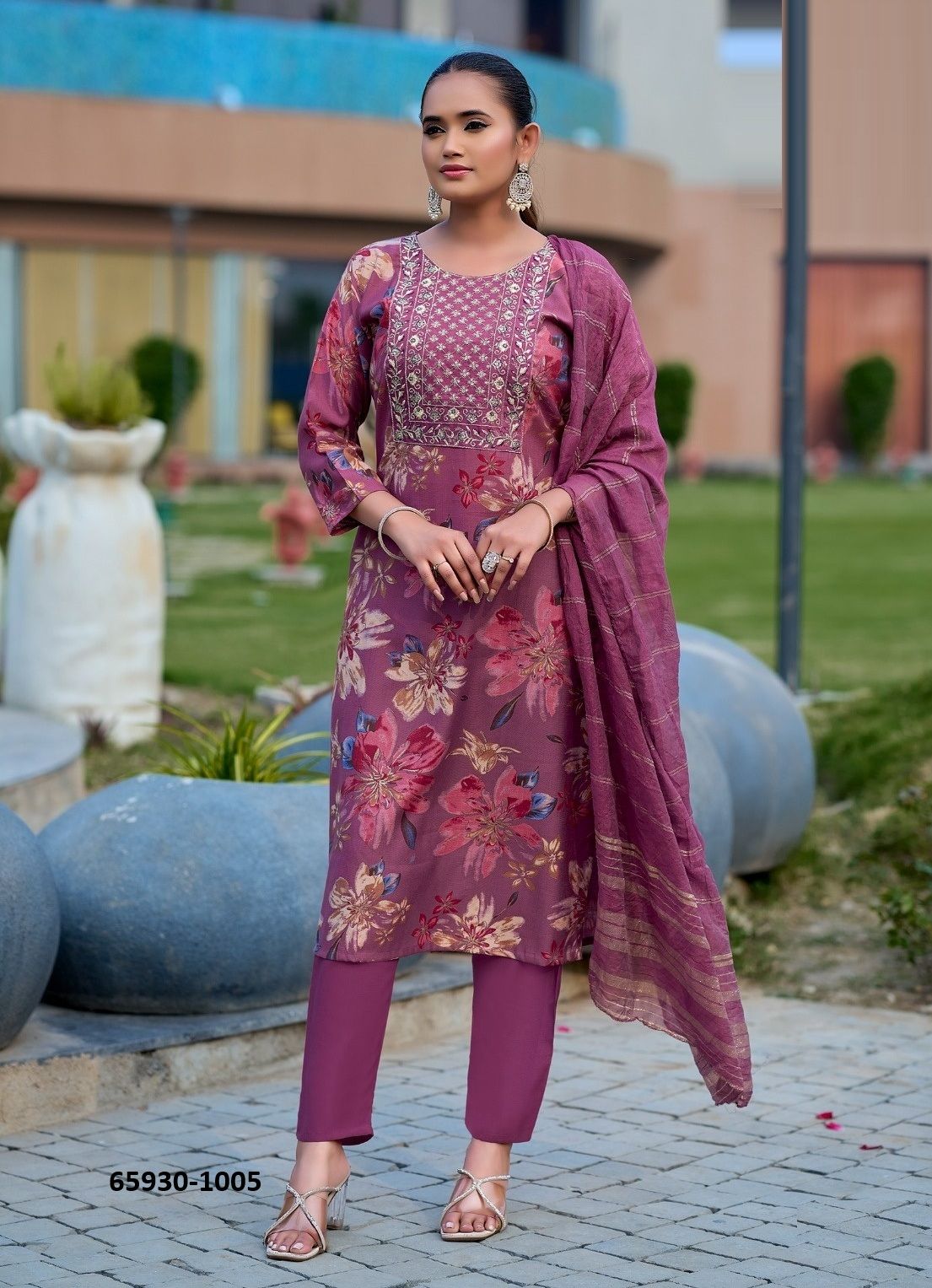 KAVYA 1 - Catalog # 65930 (Set of 8 Readymade Salwar Suits)