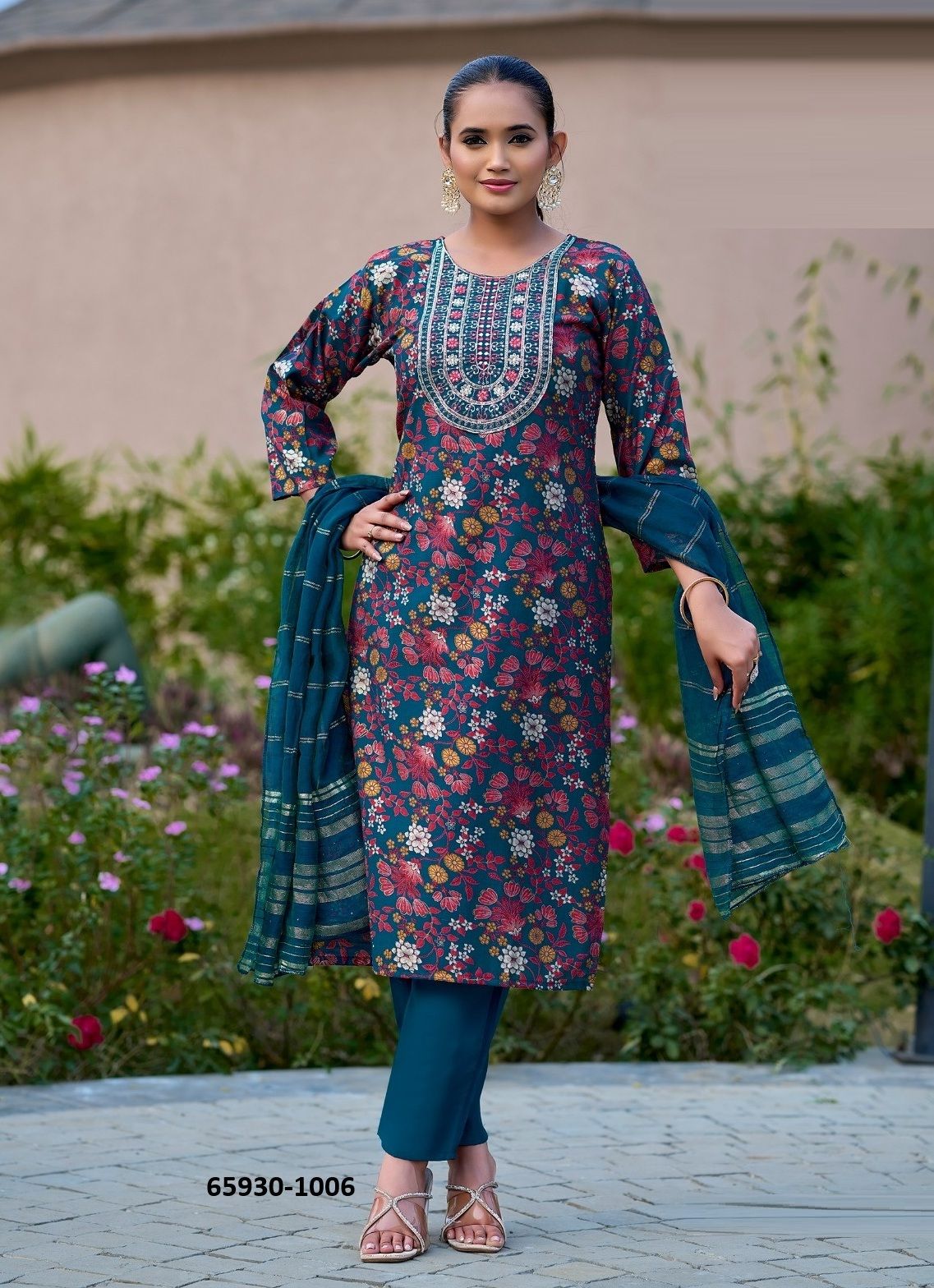 KAVYA 1 - Catalog # 65930 (Set of 8 Readymade Salwar Suits)
