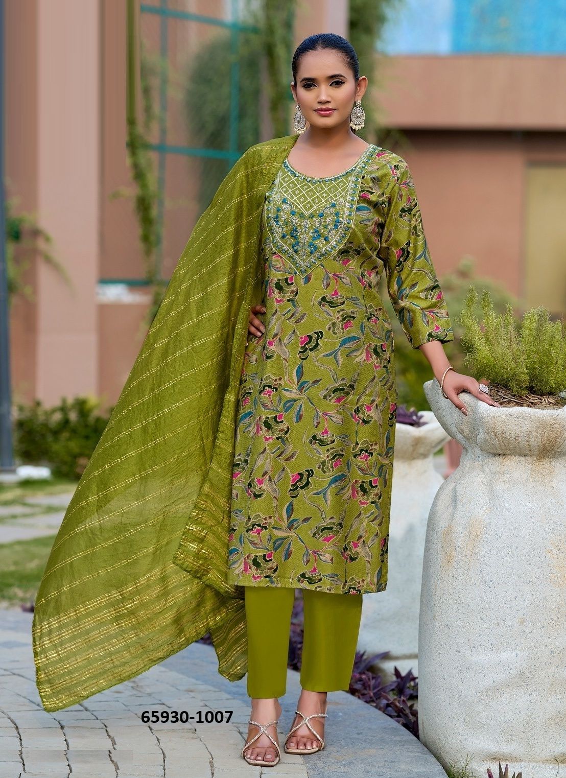 KAVYA 1 - Catalog # 65930 (Set of 8 Readymade Salwar Suits)