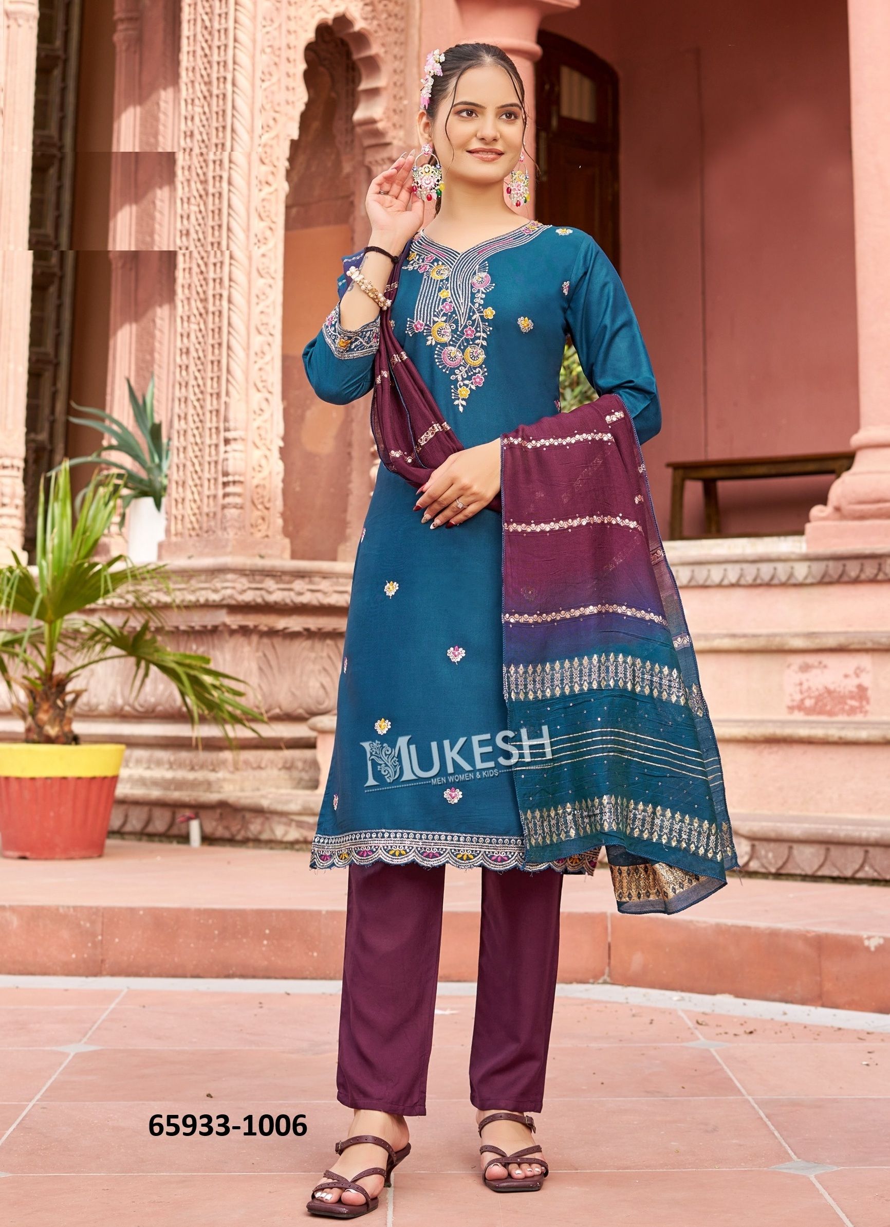 TANYA - Catalog # 65933 (Set of 8 Readymade Salwar Suits