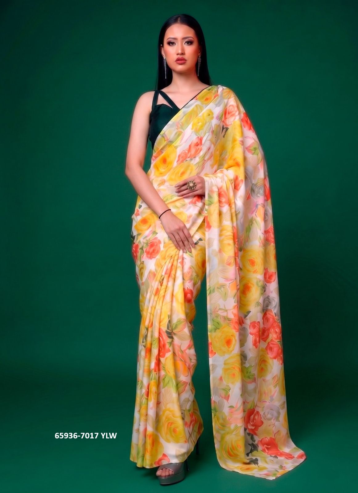 SERIES 7017 - Catalog # 65936 (Set of 3 Sarees)