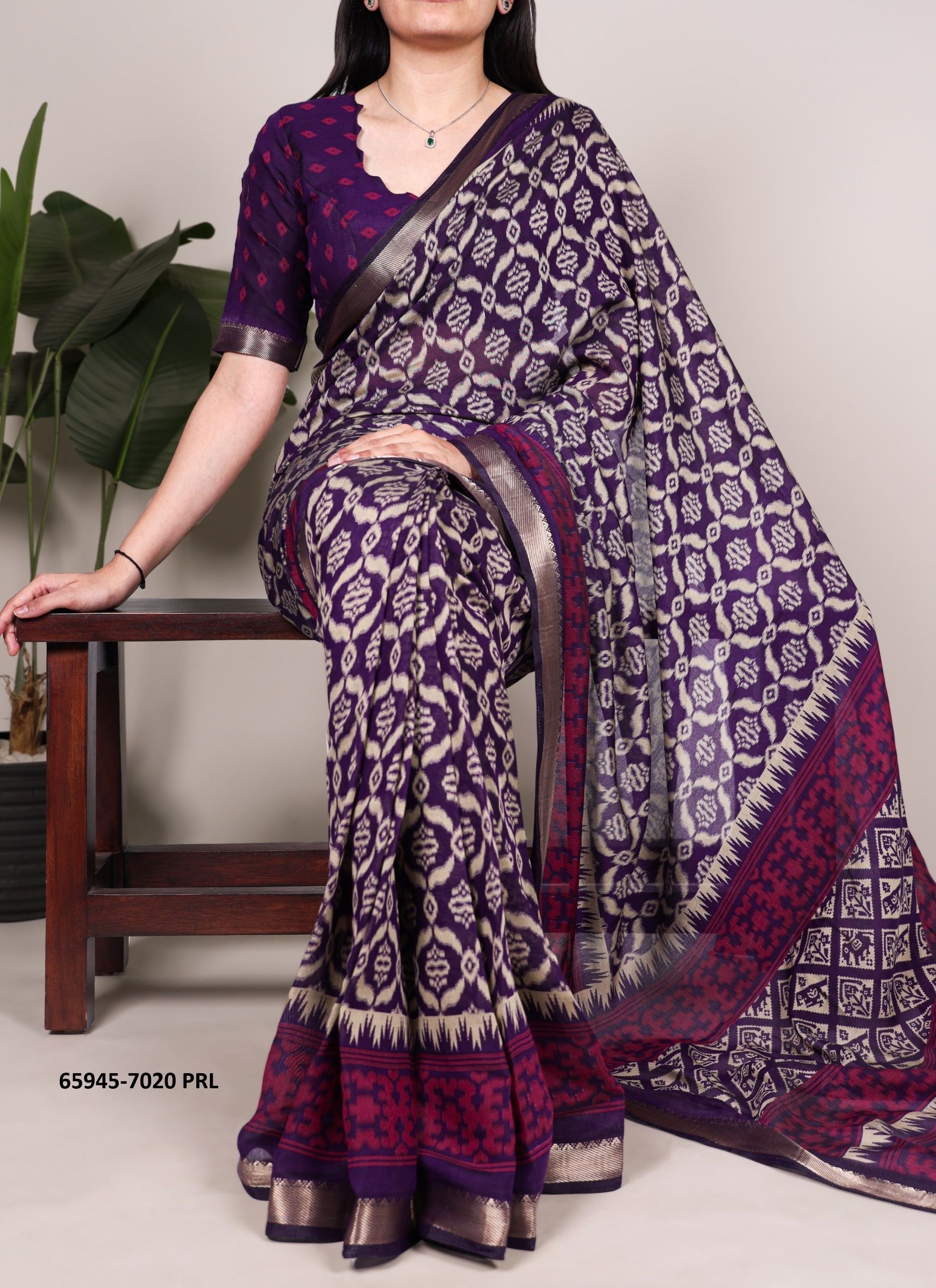 SERIES 7020 - Catalog # 65945 (Set of 3 Sarees)