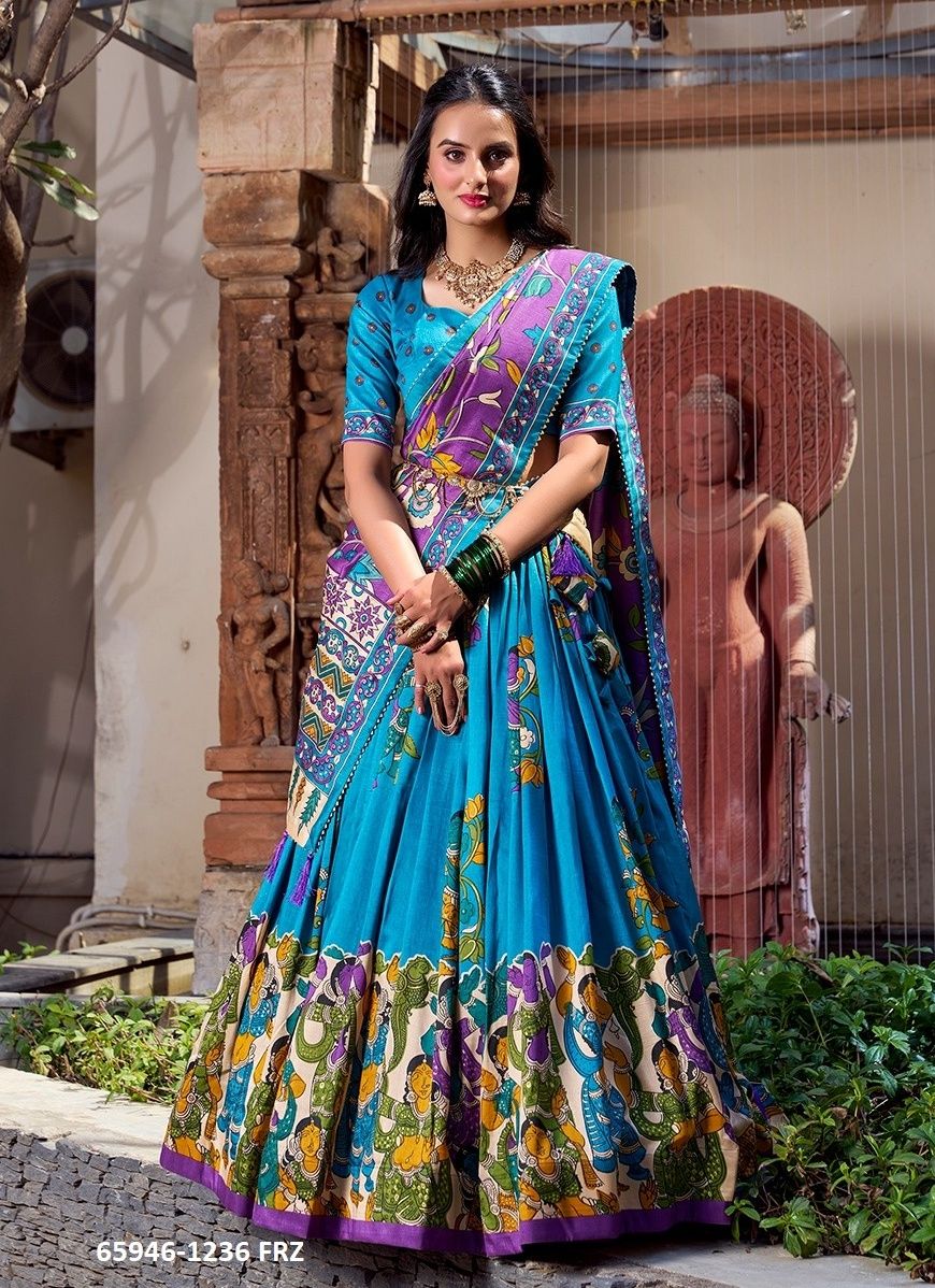 SERIES 1236 - Catalog # 65946 (Set of 4 Semi-Stitched Lehengas) SERIES 1236 - Catalog # 65946 (Set of 4 Semi-Stitched Lehengas)
