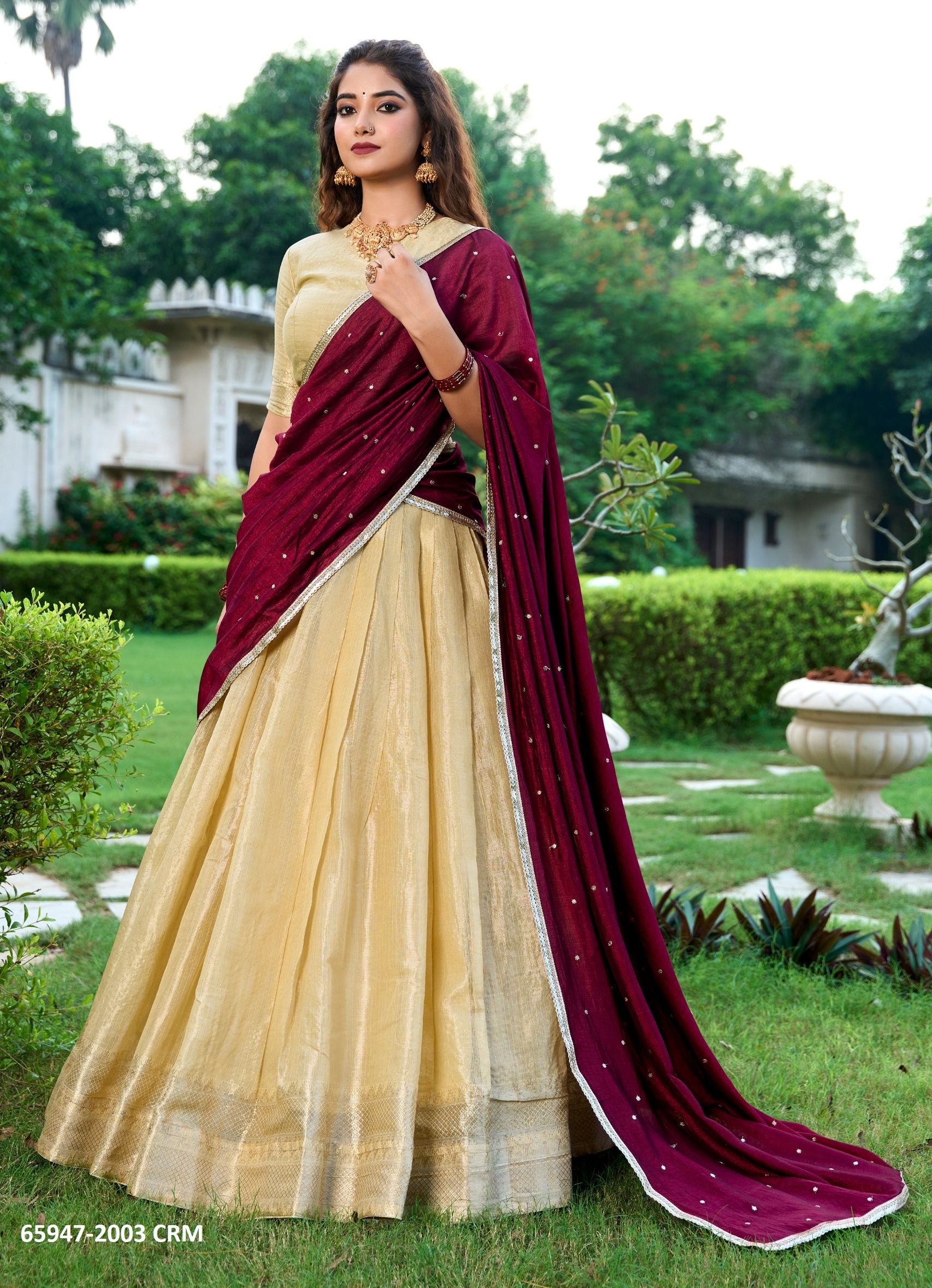 KESARIYA 2003 - Catalog # 65947 (Set of 4 Semi-Stitched Lehengas) KESARIYA 2003 - Catalog # 65947 (Set of 4 Semi-Stitched Lehengas)