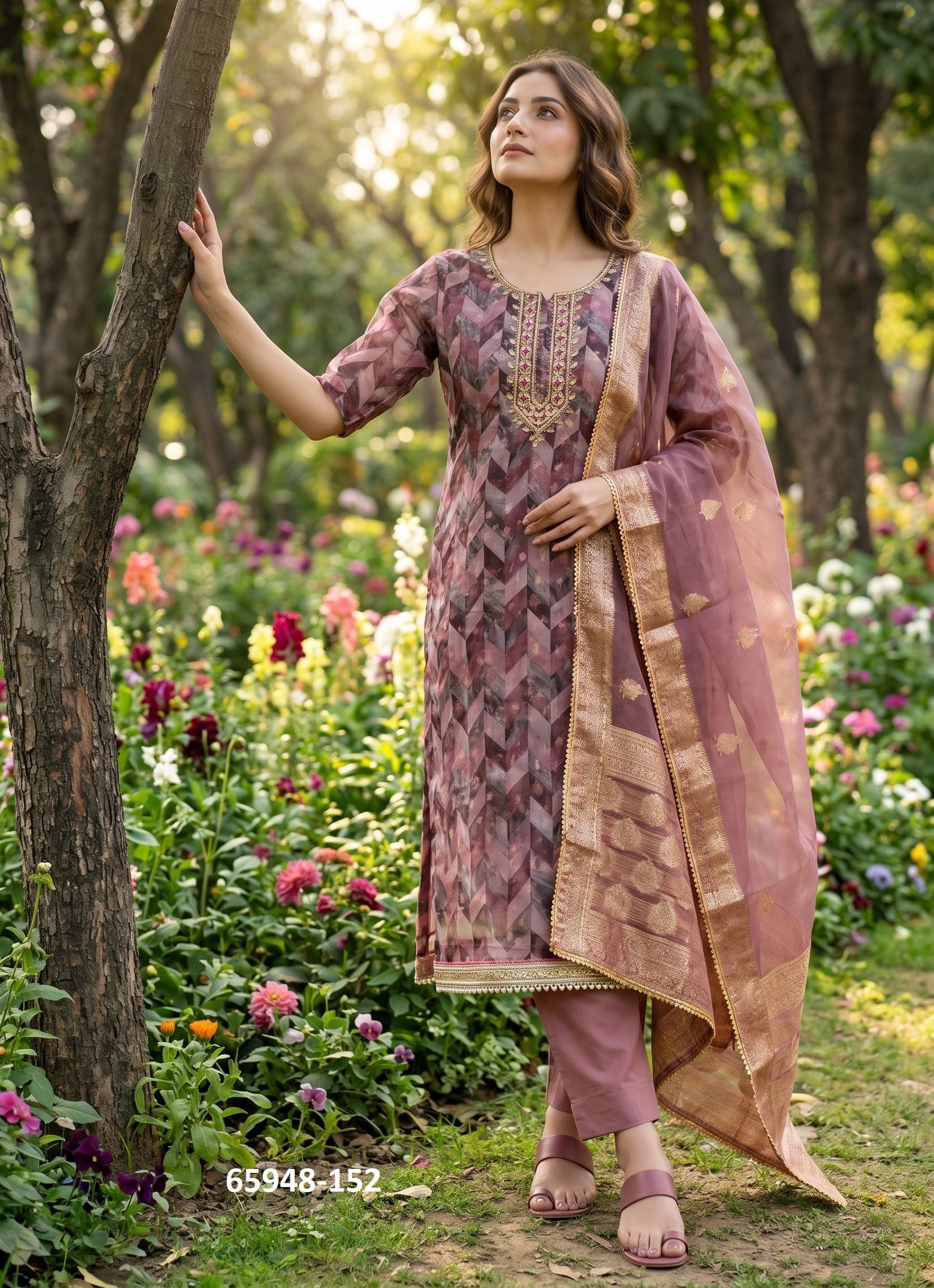 ROOHAA 28 - Catalog # 65948 (Set of 3 Readymade Salwar Suits)