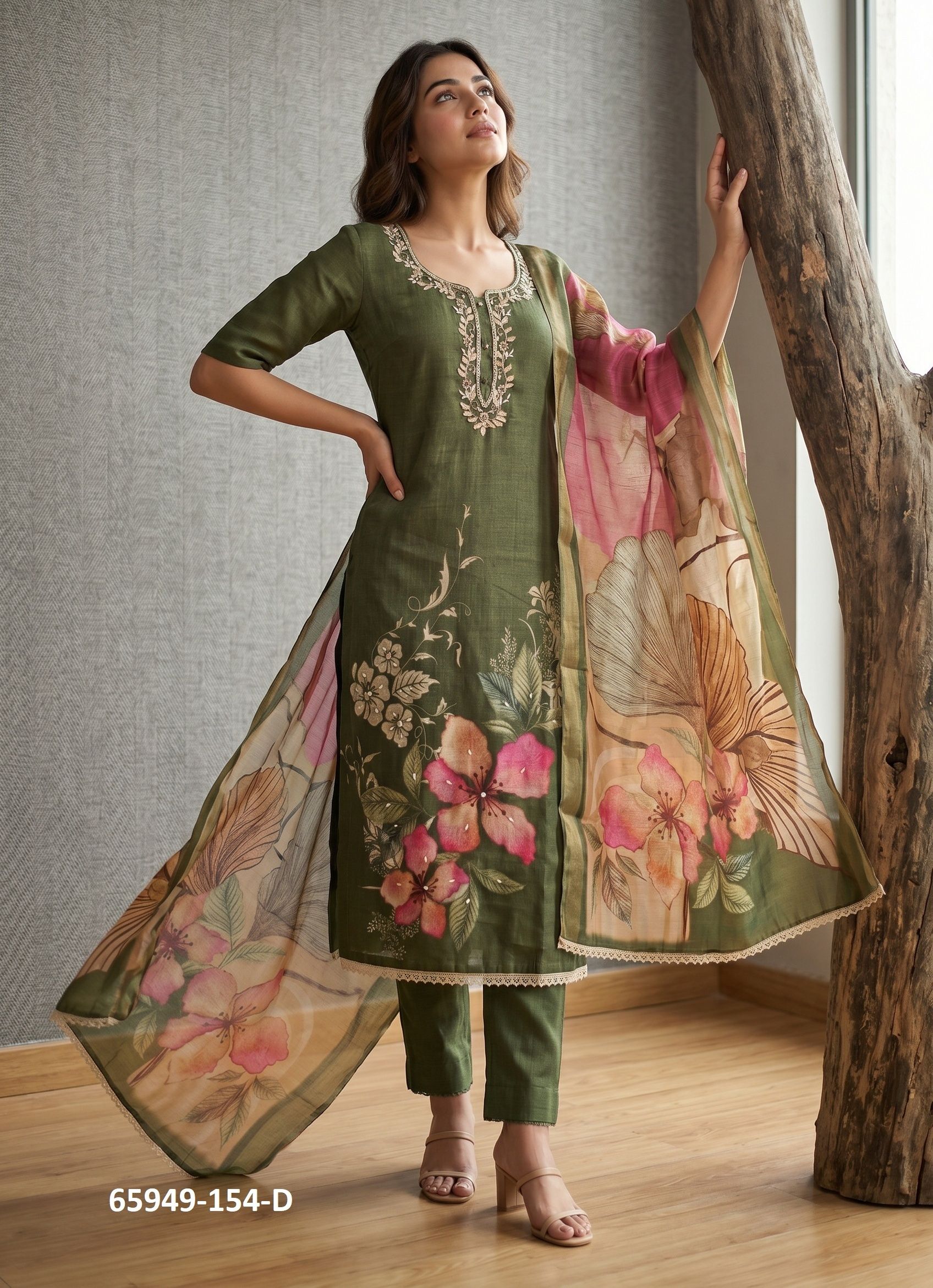 ROOHAA 29 - Catalog # 65949 (Set of 4 Readymade Salwar Suits)