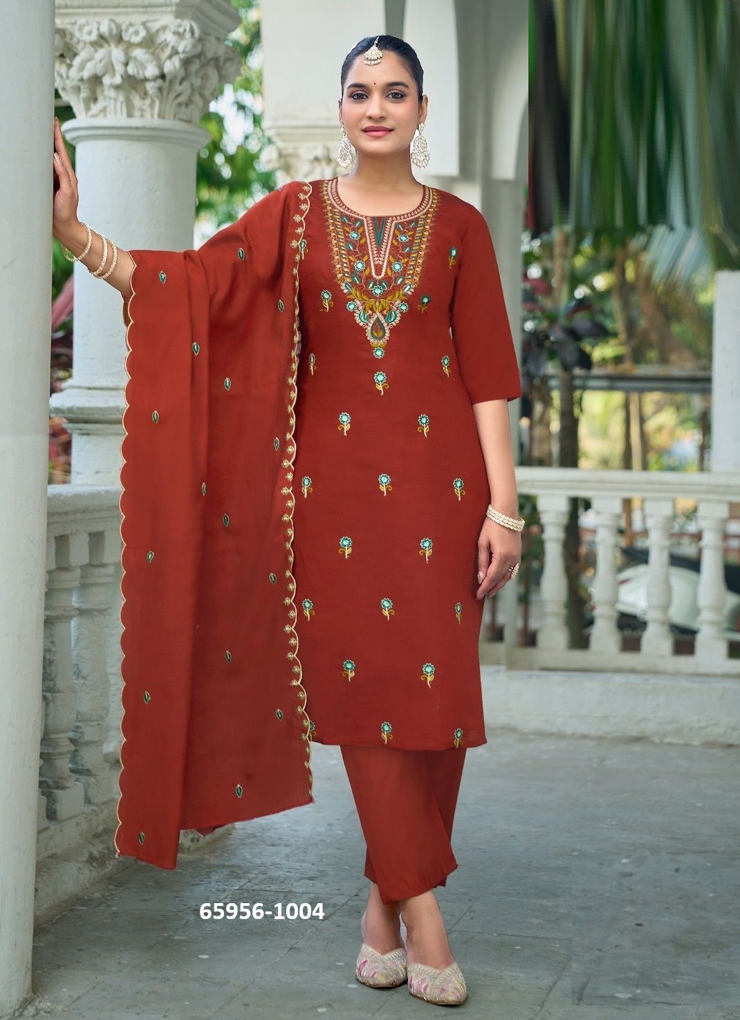 KAAMINI 1 - Catalog # 65956 (Set of 8 Readymade Salwar Suits)
