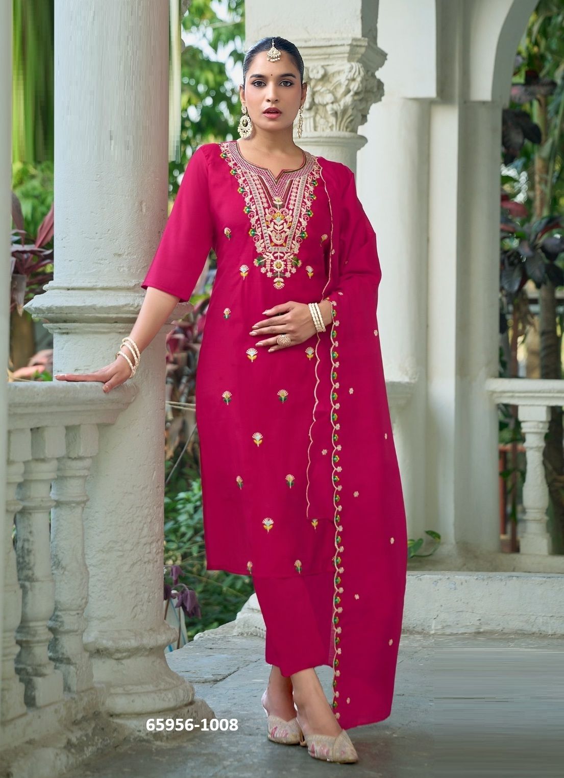 KAAMINI 1 - Catalog # 65956 (Set of 8 Readymade Salwar Suits)