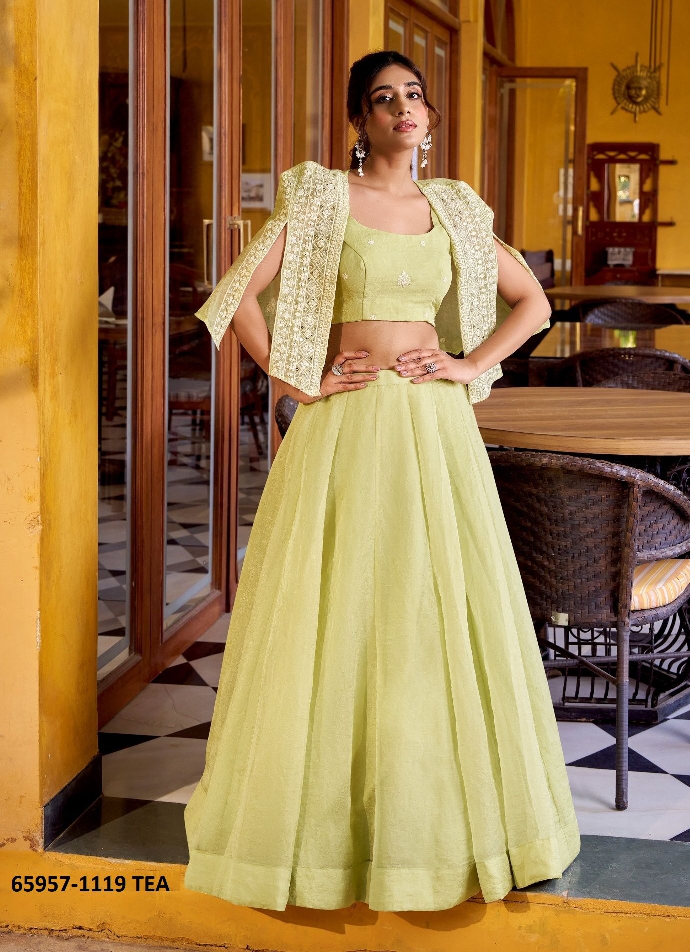 SERIES 1119 - Catalog # 65957 (Set of 2 Readymade Lehengas) SERIES 1119 - Catalog # 65957 (Set of 2 Readymade Lehengas)