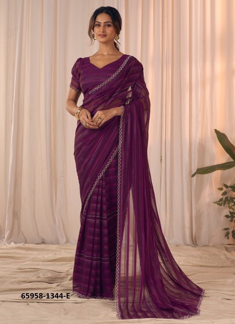 SERIES 1344 - Catalog # 65958 (Set of 5 Sarees)