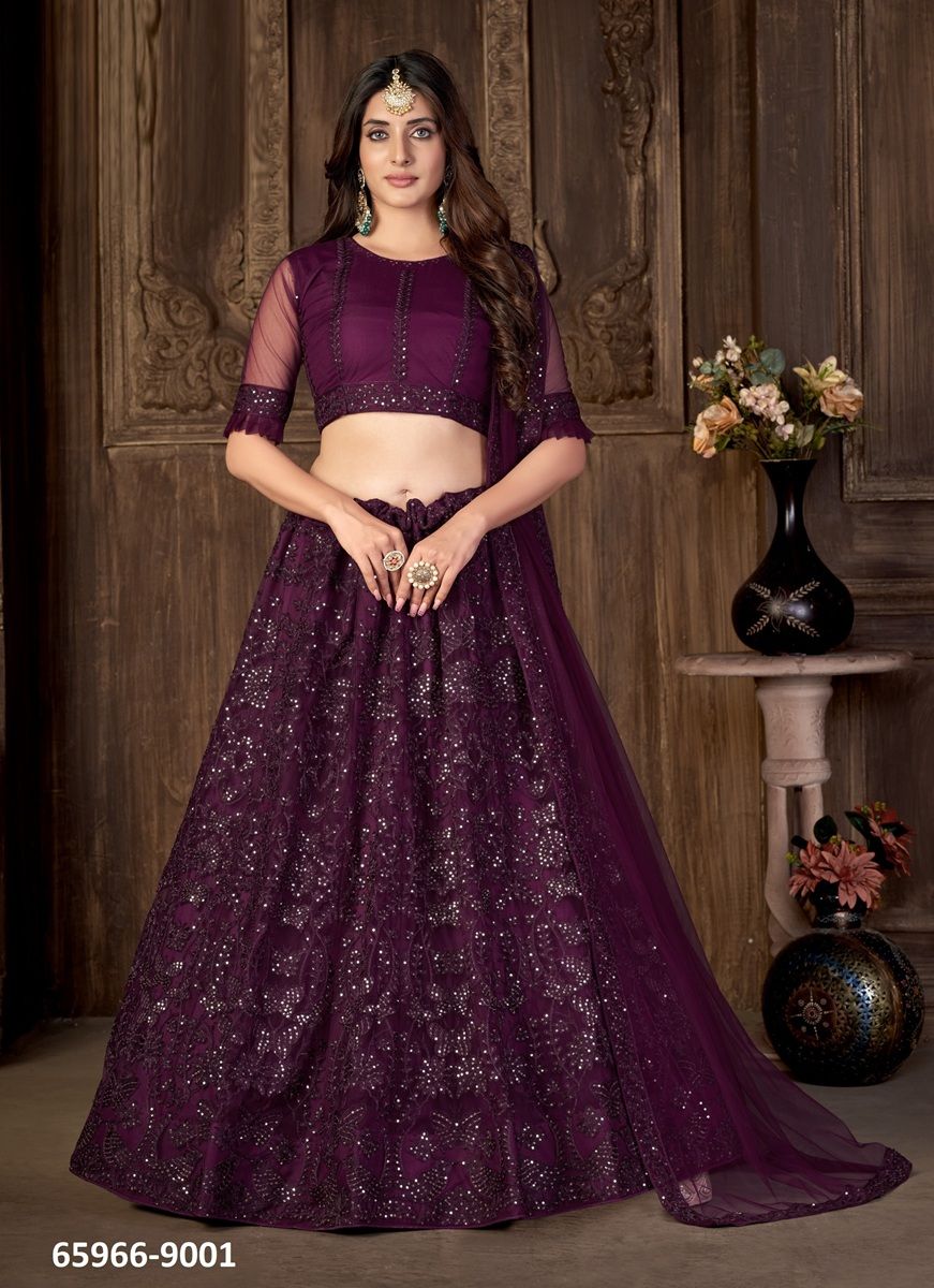 ZEEYA - Catalog # 65966 (Set of 2 Semi-Stitched Lehengas) ZEEYA - Catalog # 65966 (Set of 2 Semi-Stitched Lehengas)