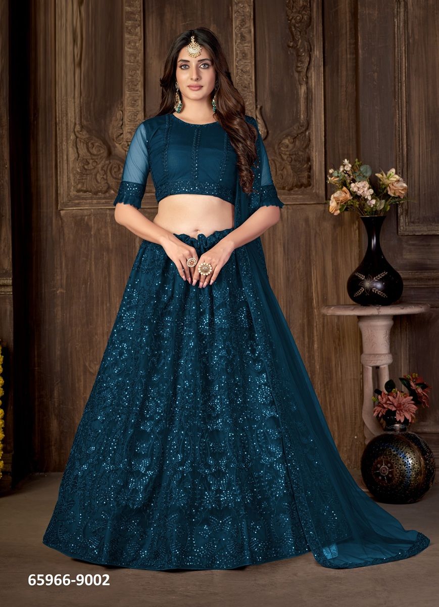 ZEEYA - Catalog # 65966 (Set of 2 Semi-Stitched Lehengas) ZEEYA - Catalog # 65966 (Set of 2 Semi-Stitched Lehengas)