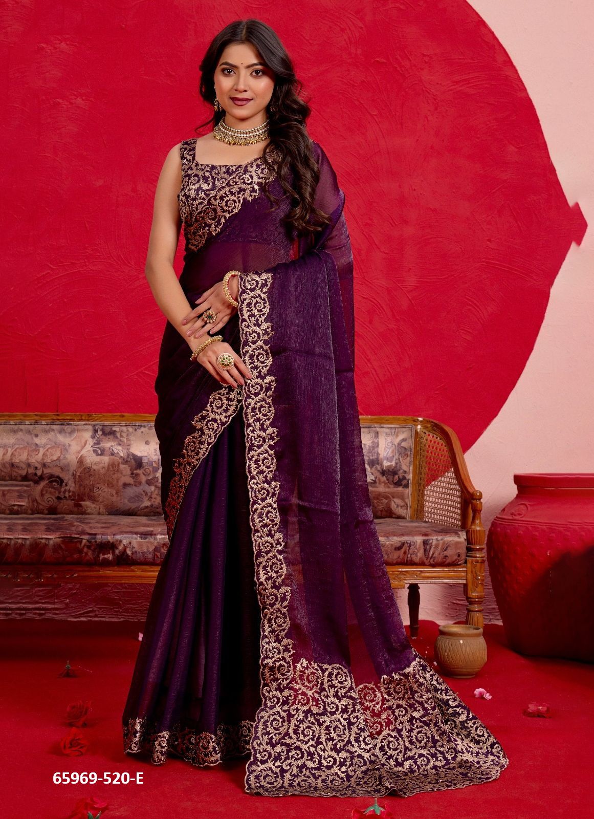 SERIES 520 - Catalog # 65969 (Set of 7 Sarees)