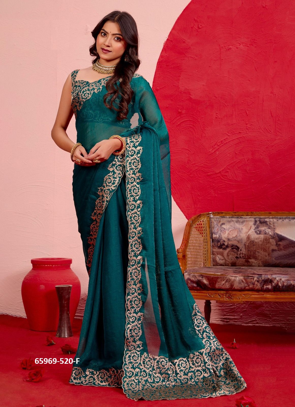 SERIES 520 - Catalog # 65969 (Set of 7 Sarees)