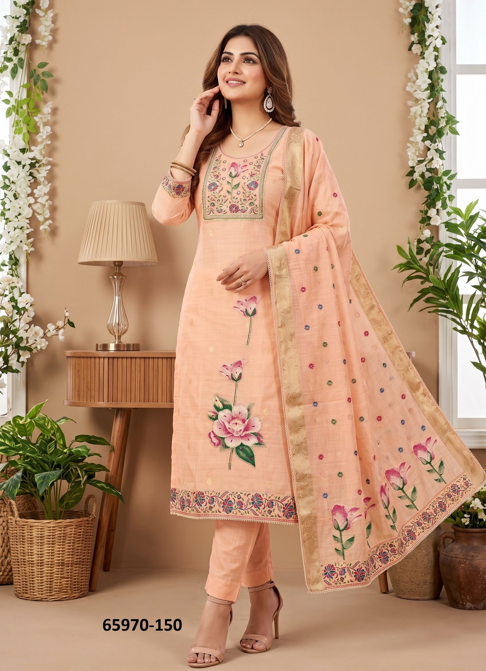 ROOHAA 27 - Catalog # 65970 (Set of 3 Readymade Salwar Suits)