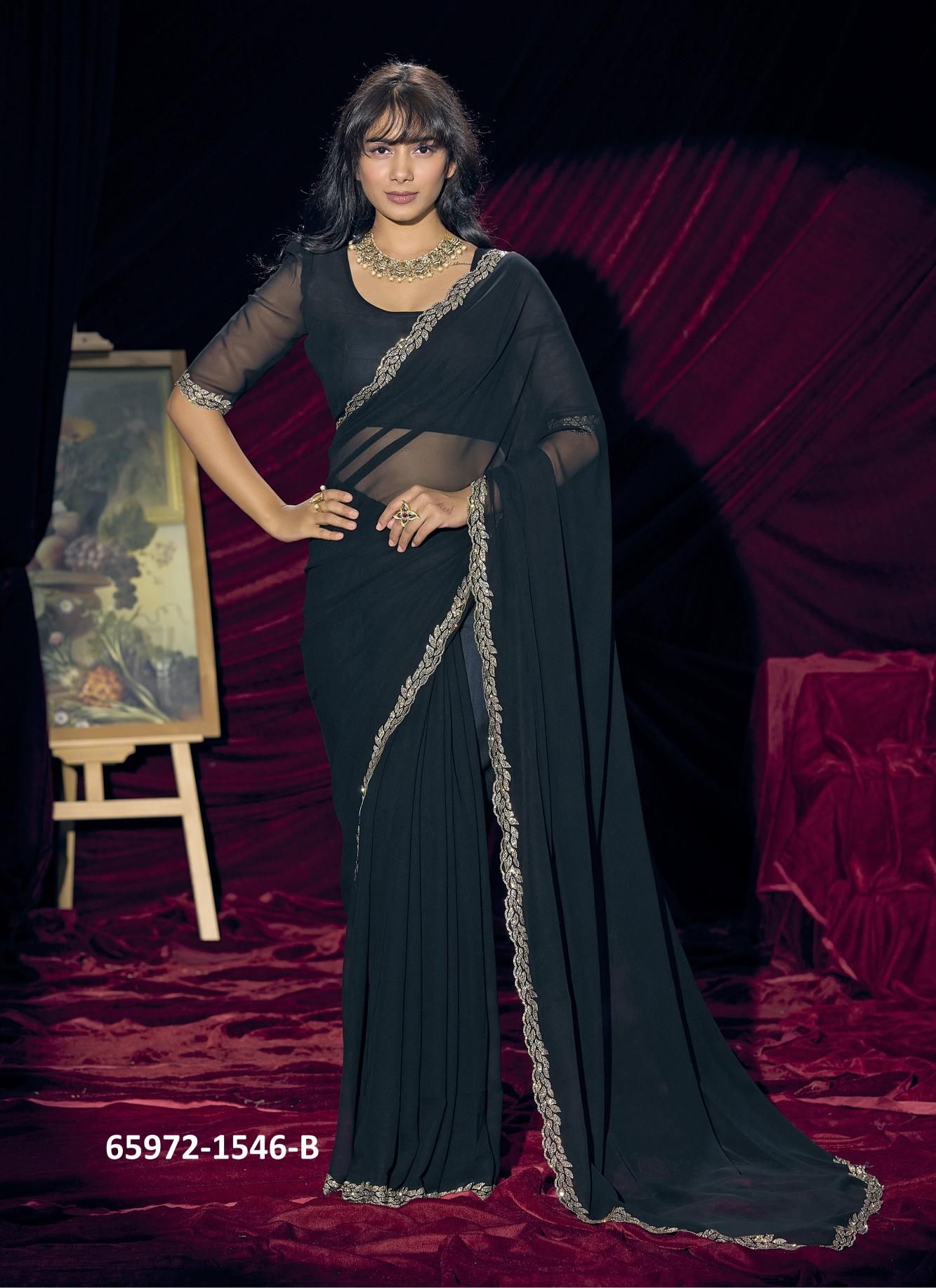 SERIES 1546 - Catalog # 65972 (Set of 5 Sarees)