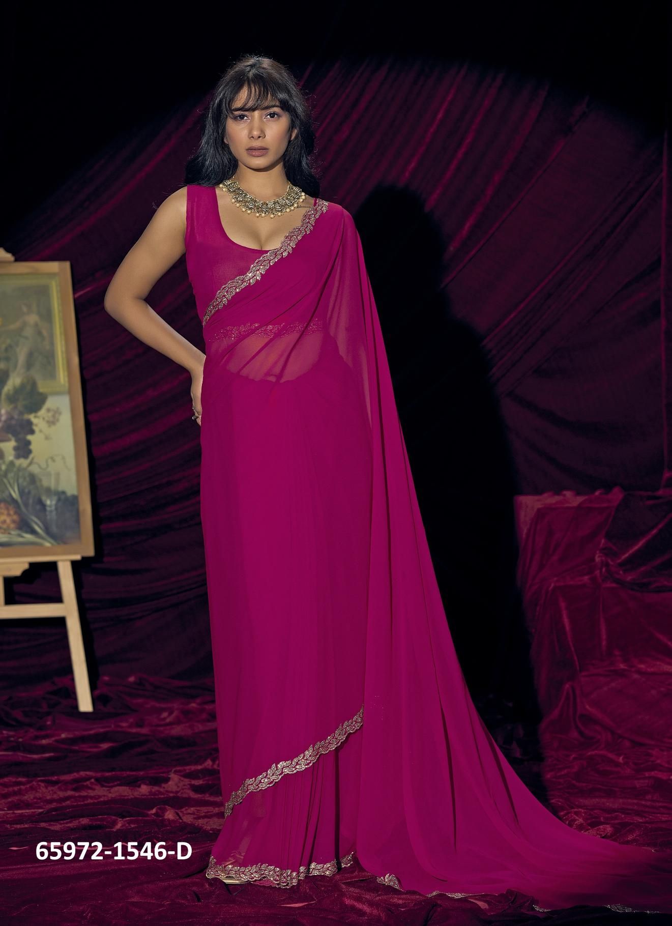 SERIES 1546 - Catalog # 65972 (Set of 5 Sarees)