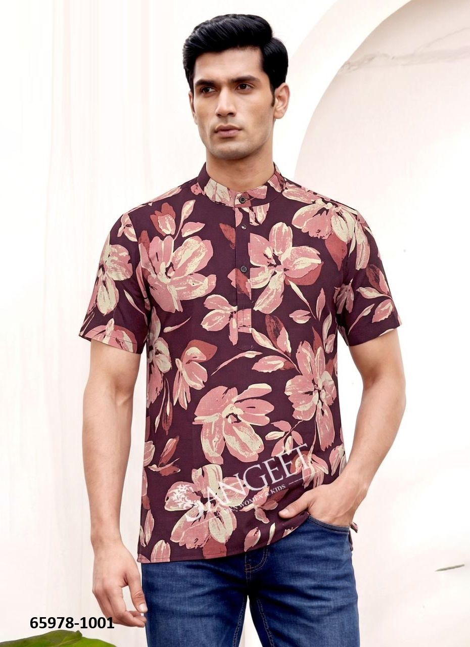 MUMBAI PRINT PATTERN - Catalog # 65978 (Set of 4 Men's Ethnic Wear) MUMBAI PRINT PATTERN - Catalog # 65978 (Set of 4 Men's Ethnic Wear)