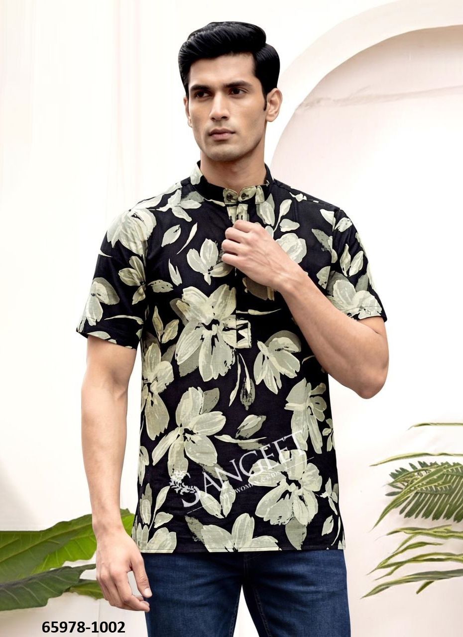 MUMBAI PRINT PATTERN - Catalog # 65978 (Set of 4 Men's Ethnic Wear) MUMBAI PRINT PATTERN - Catalog # 65978 (Set of 4 Men's Ethnic Wear)