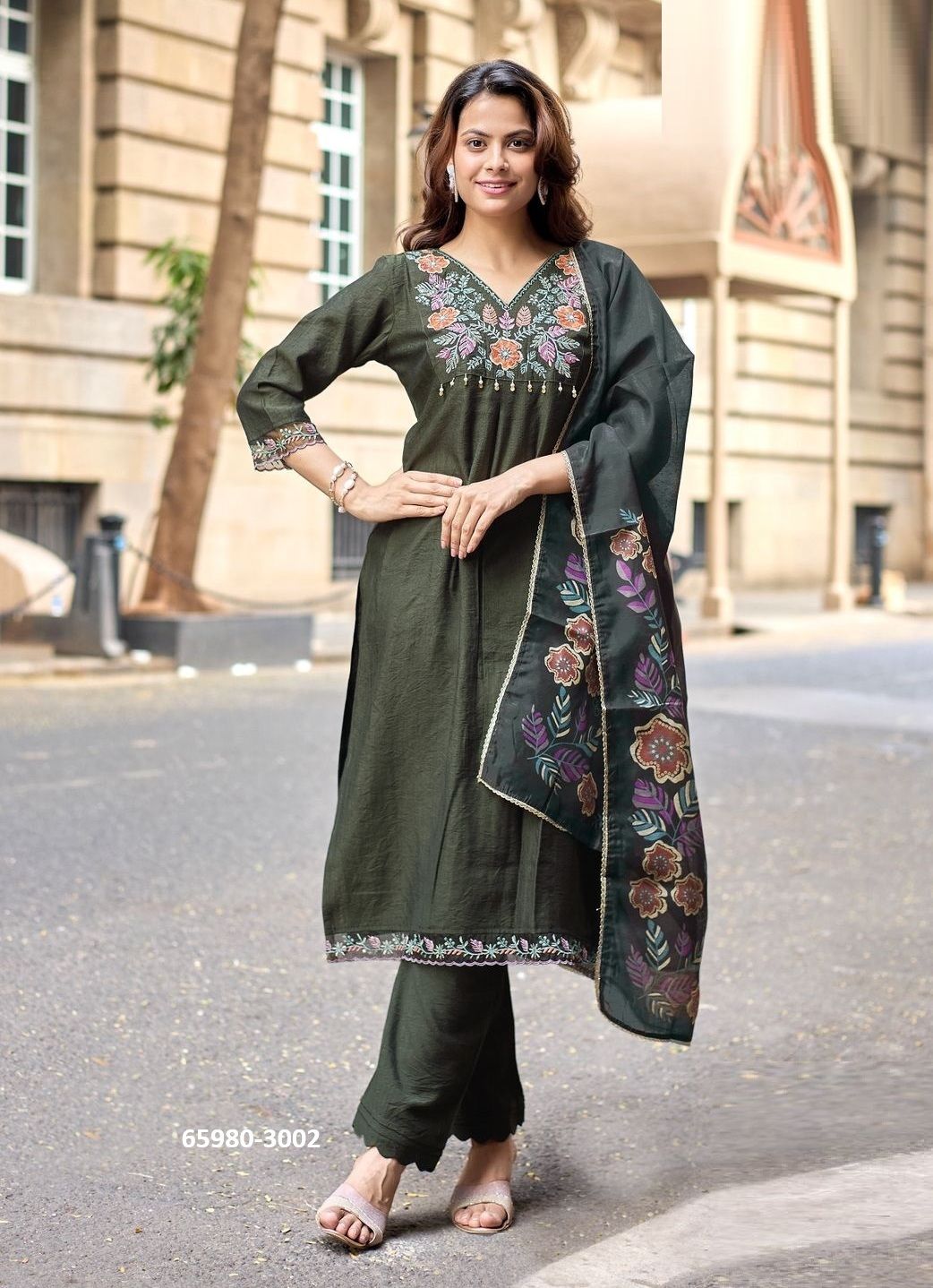 AARZOO - Catalog # 65980 (Set of 6 Readymade Salwar Suits)