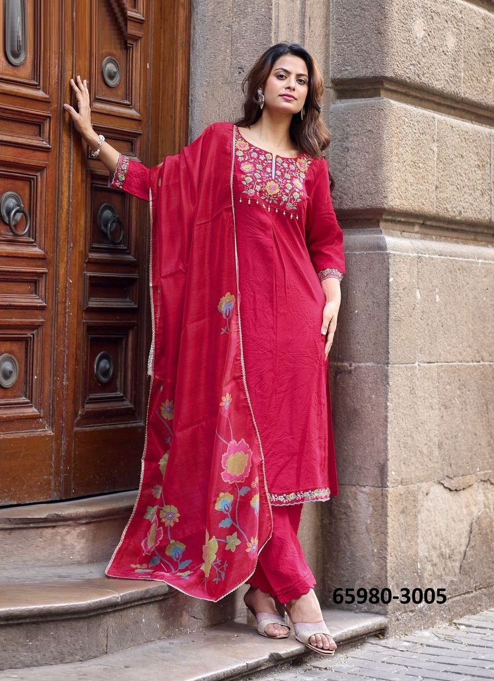 AARZOO - Catalog # 65980 (Set of 6 Readymade Salwar Suits)
