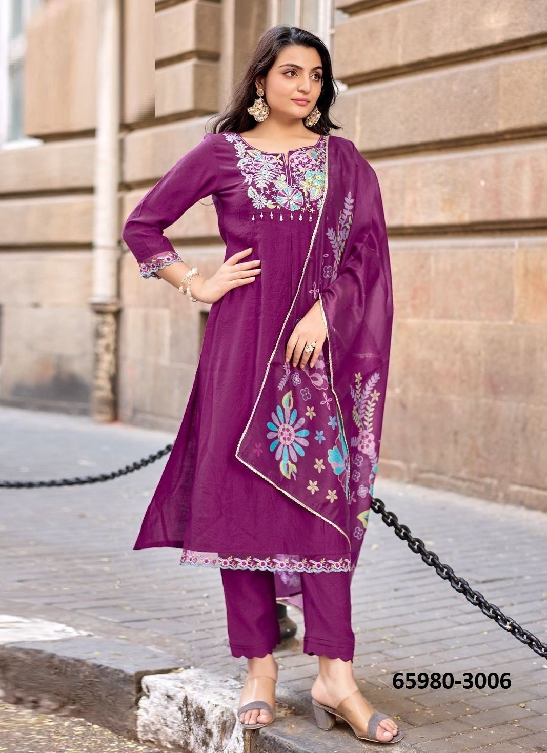 AARZOO - Catalog # 65980 (Set of 6 Readymade Salwar Suits)