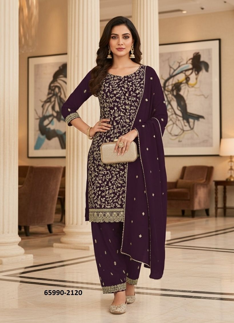 SERIES 2119 - Catalog # 65990 (Set of 3 Semi-Stitched / Un-Stitched Suits)