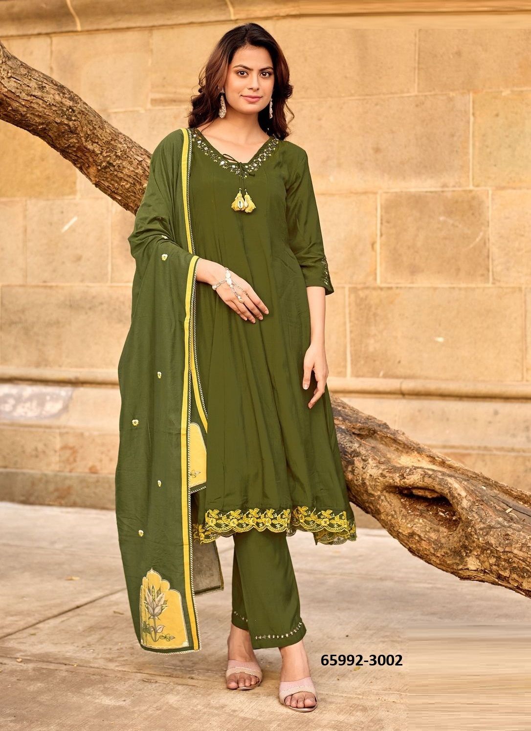SAIRAA - Catalog # 65992 (Set of 6 Readymade Salwar Suits)