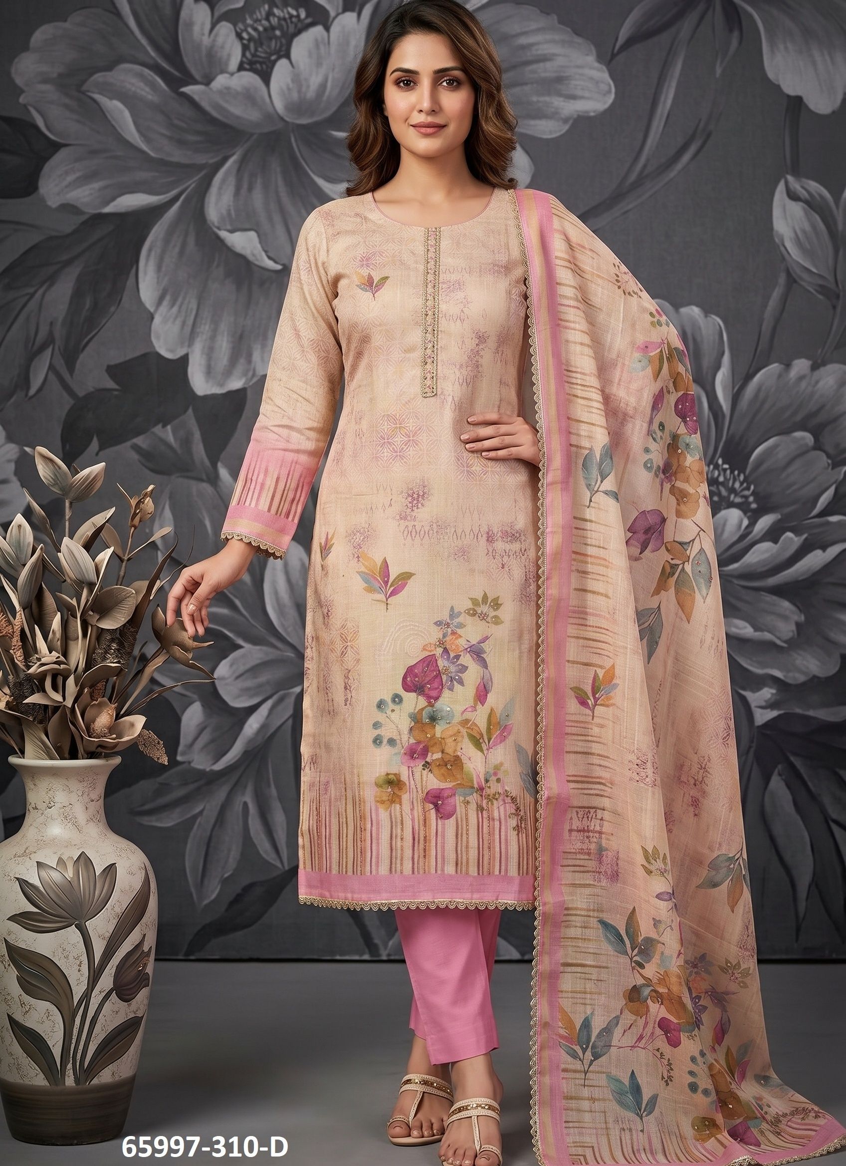 ROOHAA 30 - Catalog # 65997 (Set of 4 Readymade Salwar Suits)