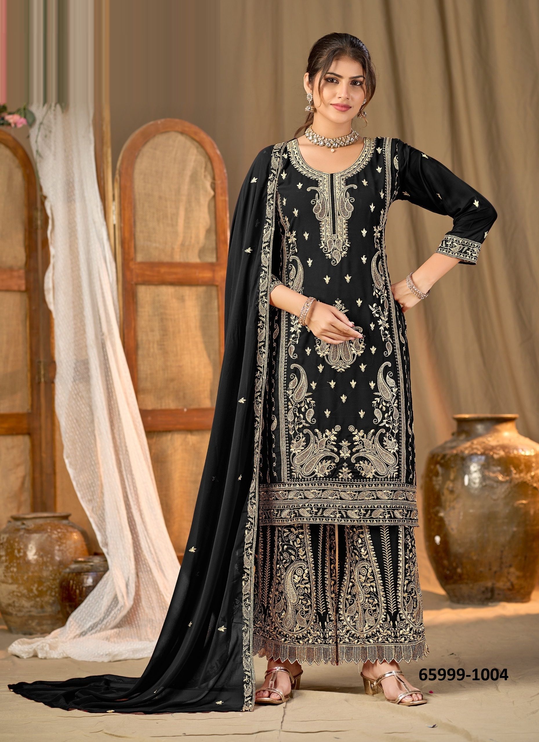 KESAR - Catalog # 65999 (Set of 4 Readymade Salwar Suits)