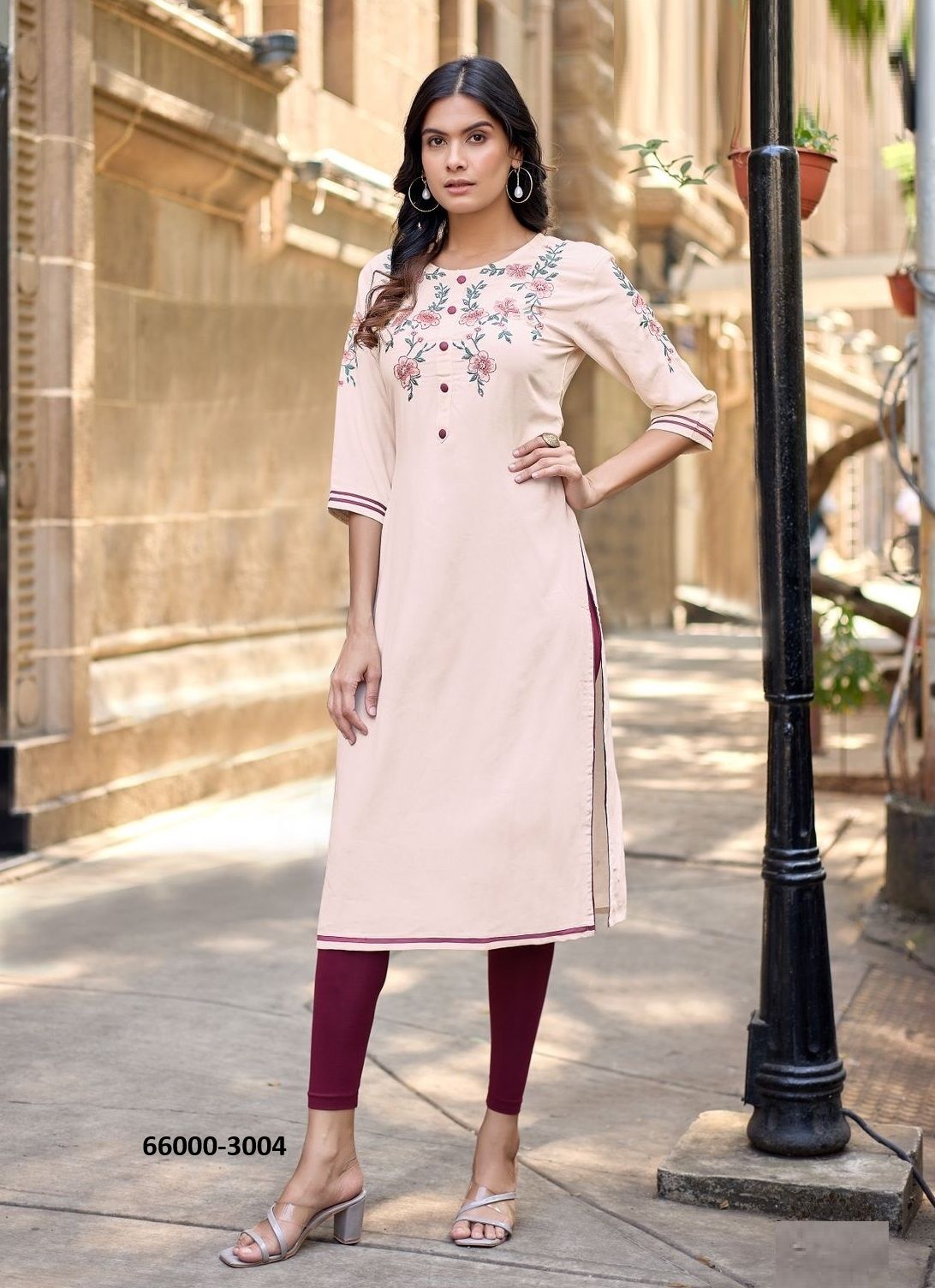 SUCHITRA - Catalog # 66000 (Set of 6 Readymade Women's Kurtis / Tops)