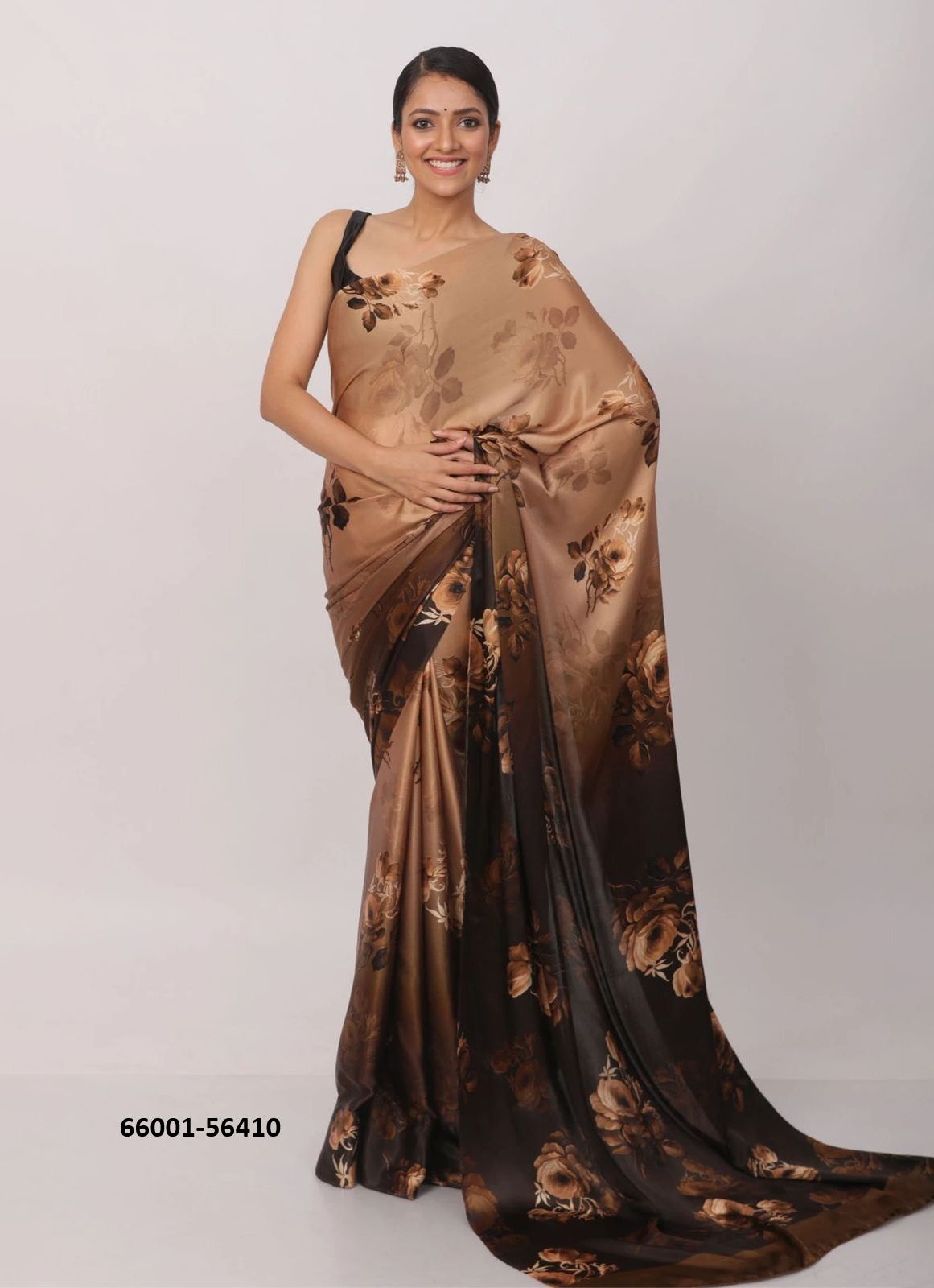 FLORAL JAPAN SATIN - Catalog # 66001 (Set of 10 Sarees)